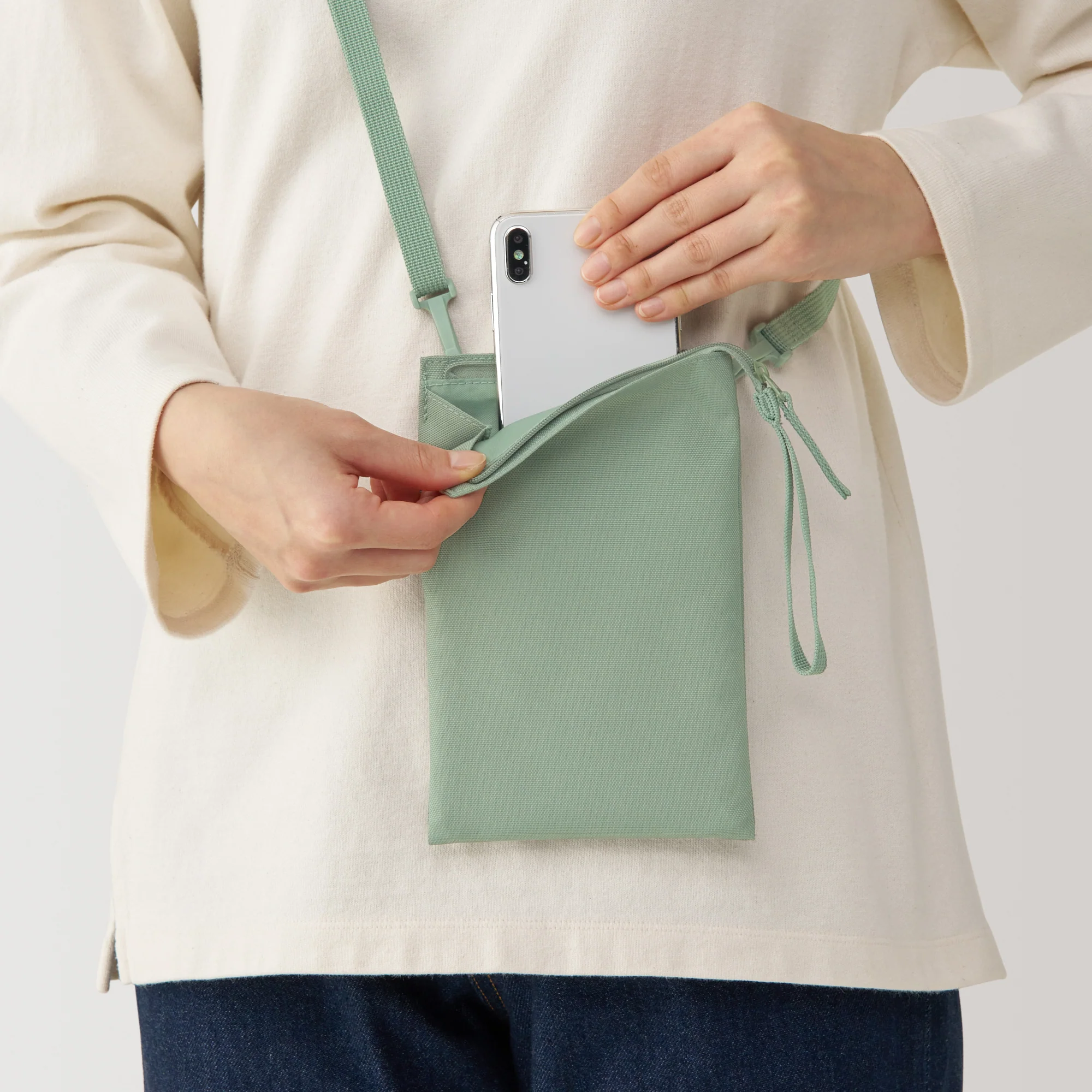 2-Way Water Repellent Mini Sacoche / Crossbody Bag - Image 10