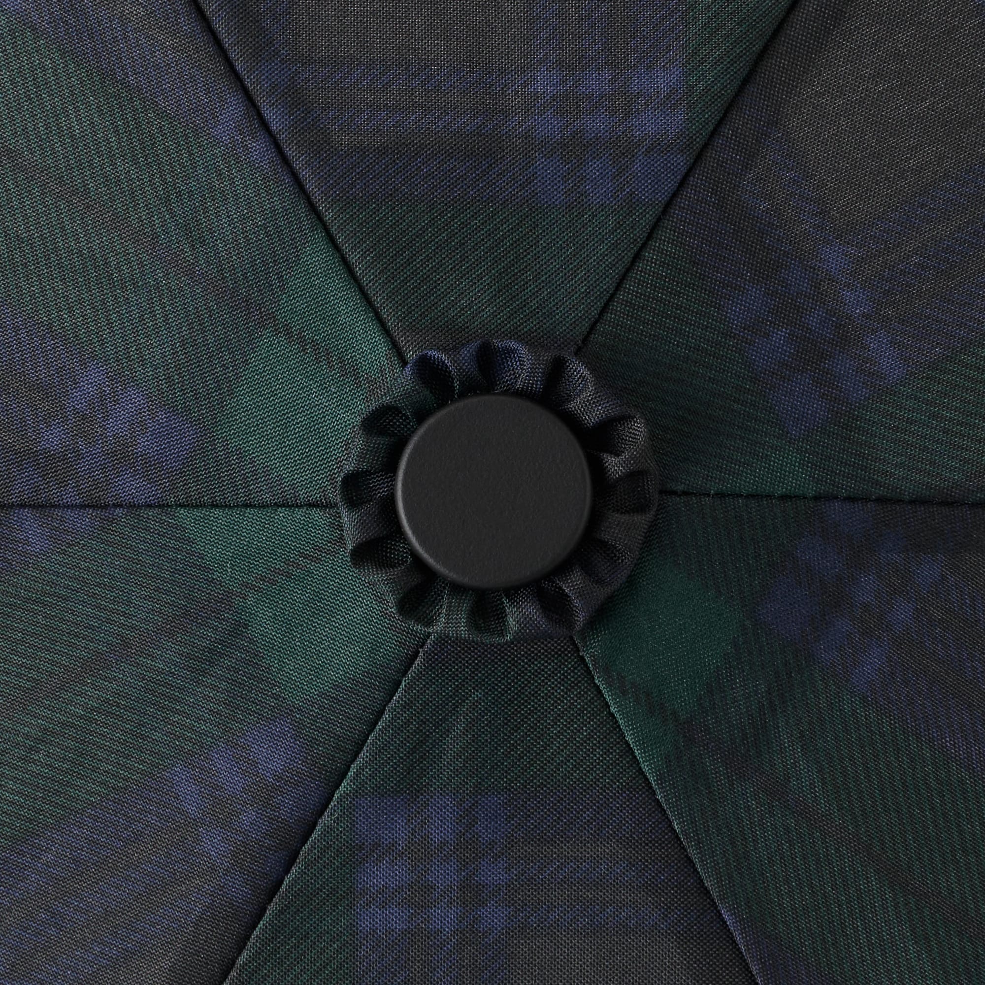 All-Weather Foldable Umbrella Dark Green Check - Image 6