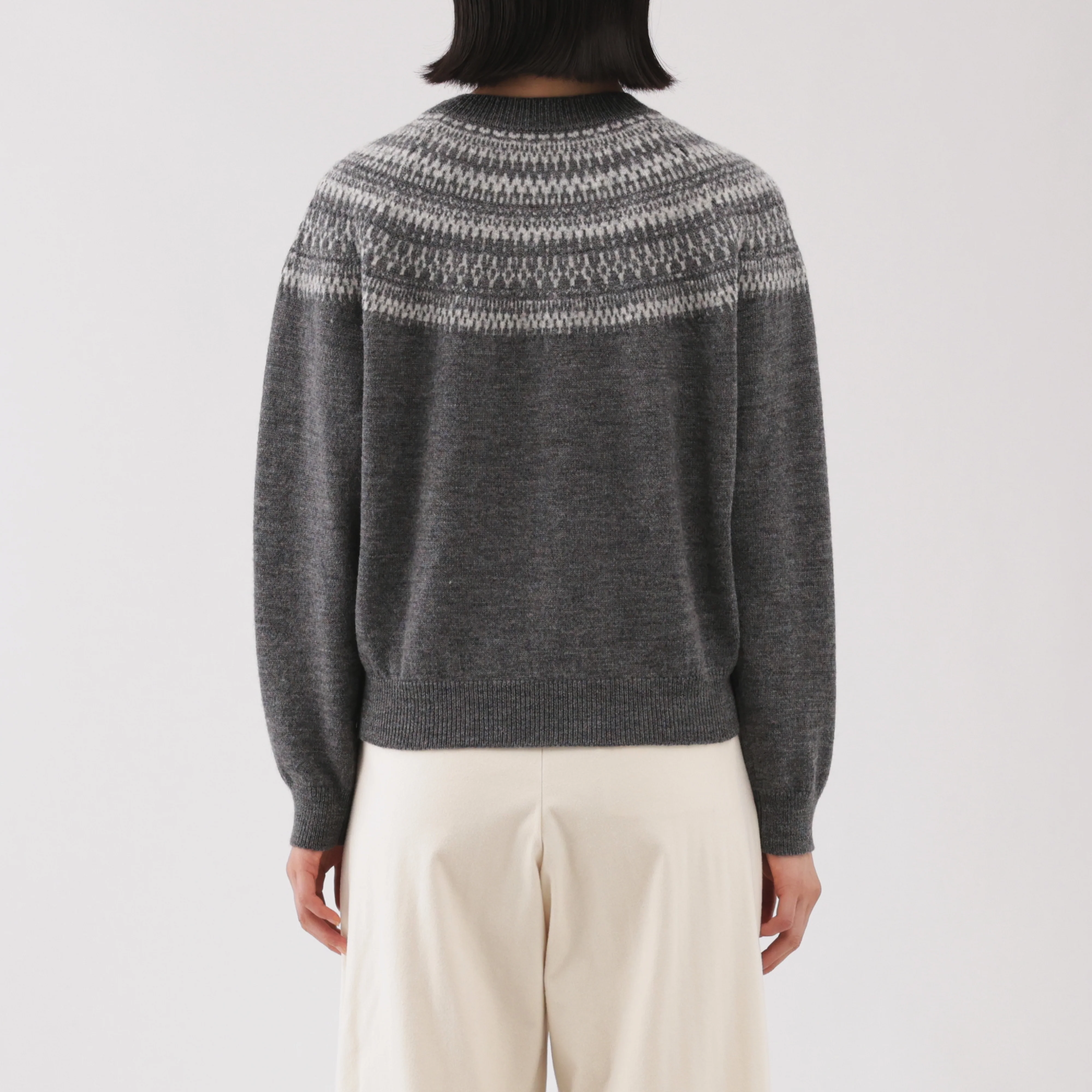 Andes Wool Blend Jacquard Sweater - Image 6
