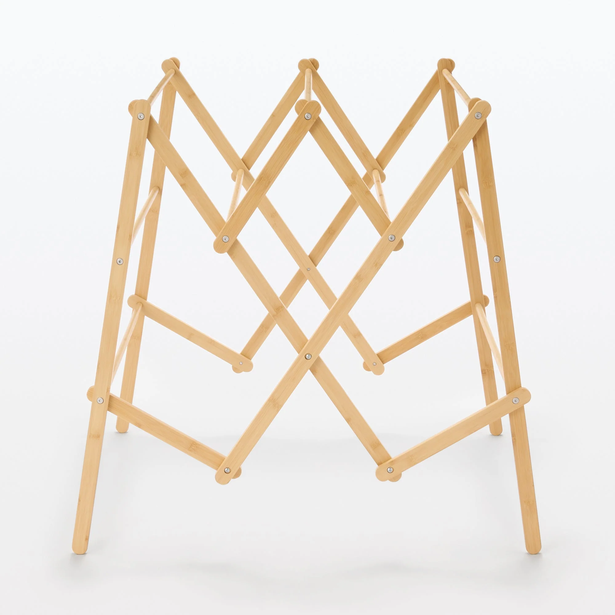 Bamboo Clothes Rack with Adjustable Width - Image 3