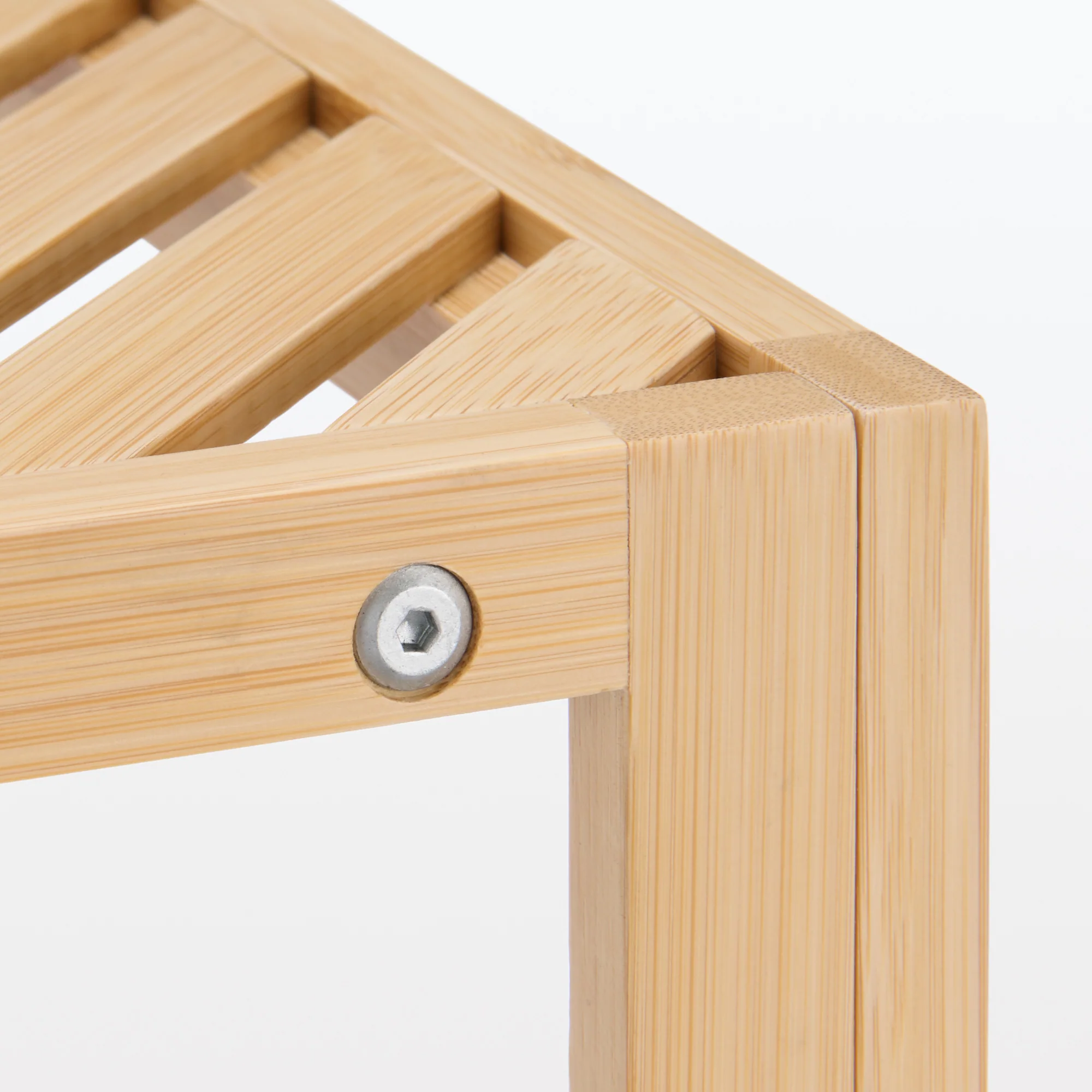 Bamboo Corner Rack 3 Tier - Image 4