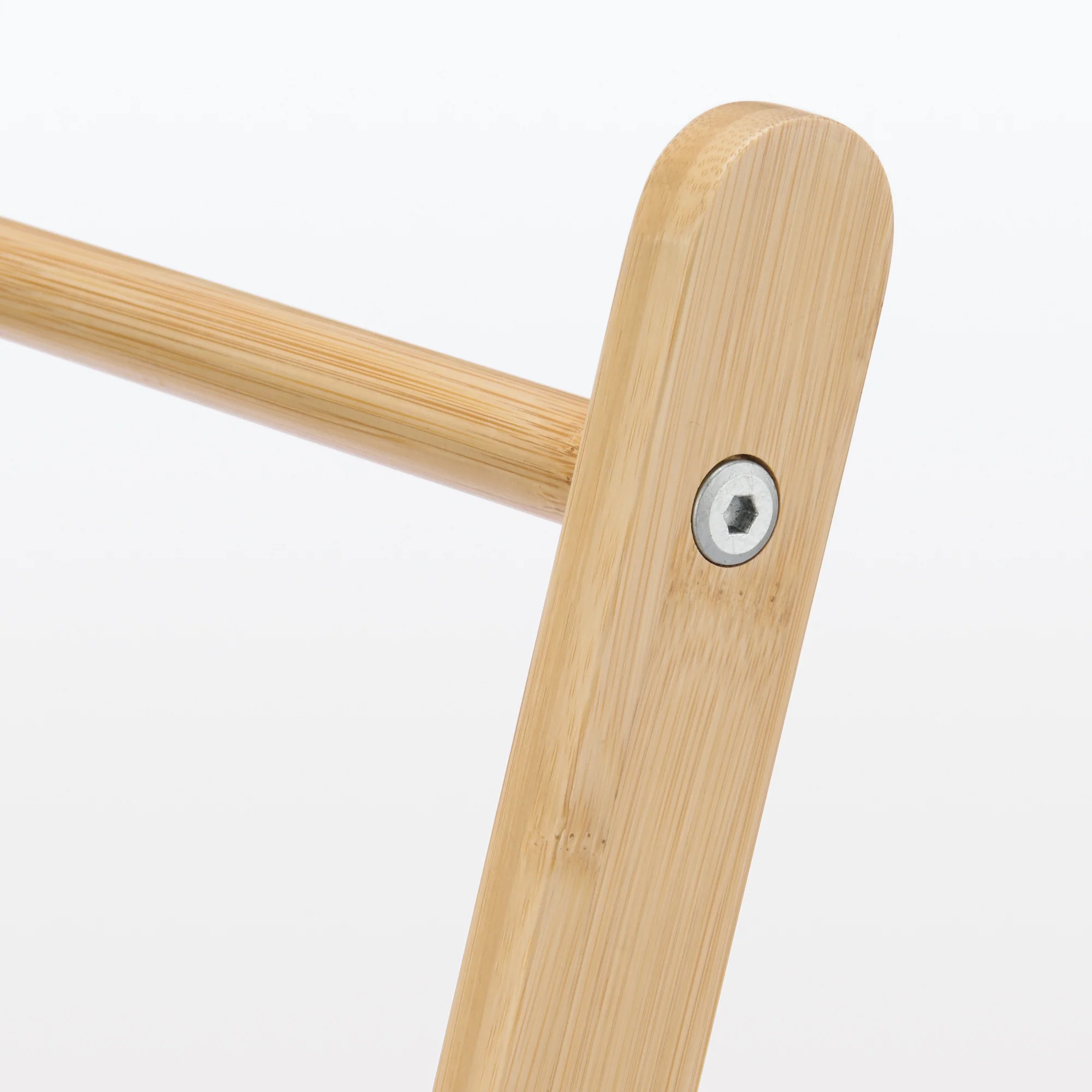 Bamboo Towel Hanger with Rack - Image 5