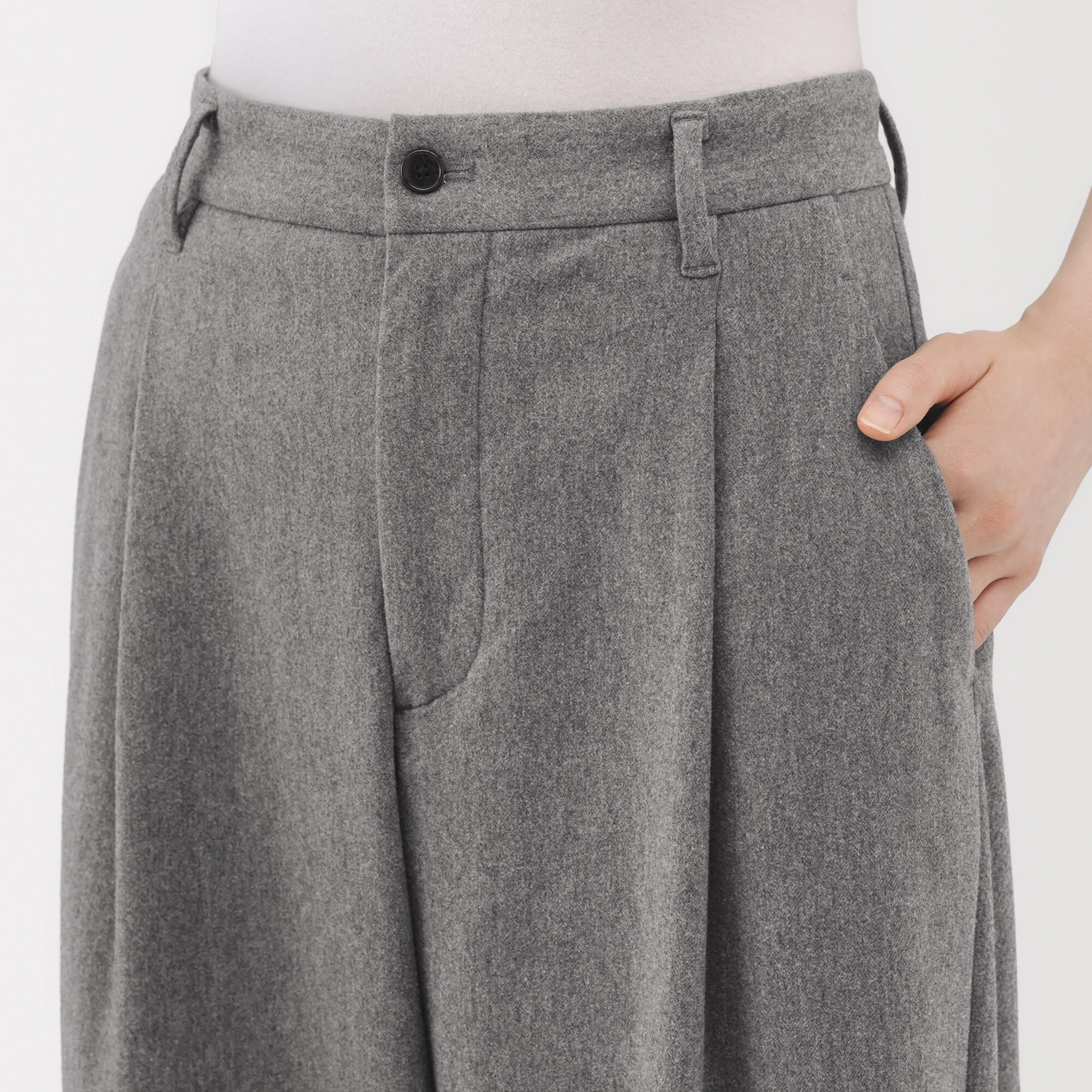 Brushed Wide Pants - Image 5