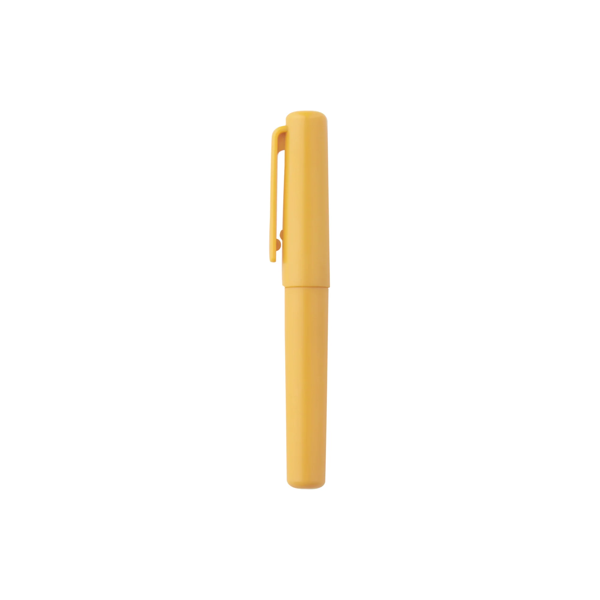 Compact Gel Ink Ballpoint Pen Cap Type 0.5 mm - Yellow