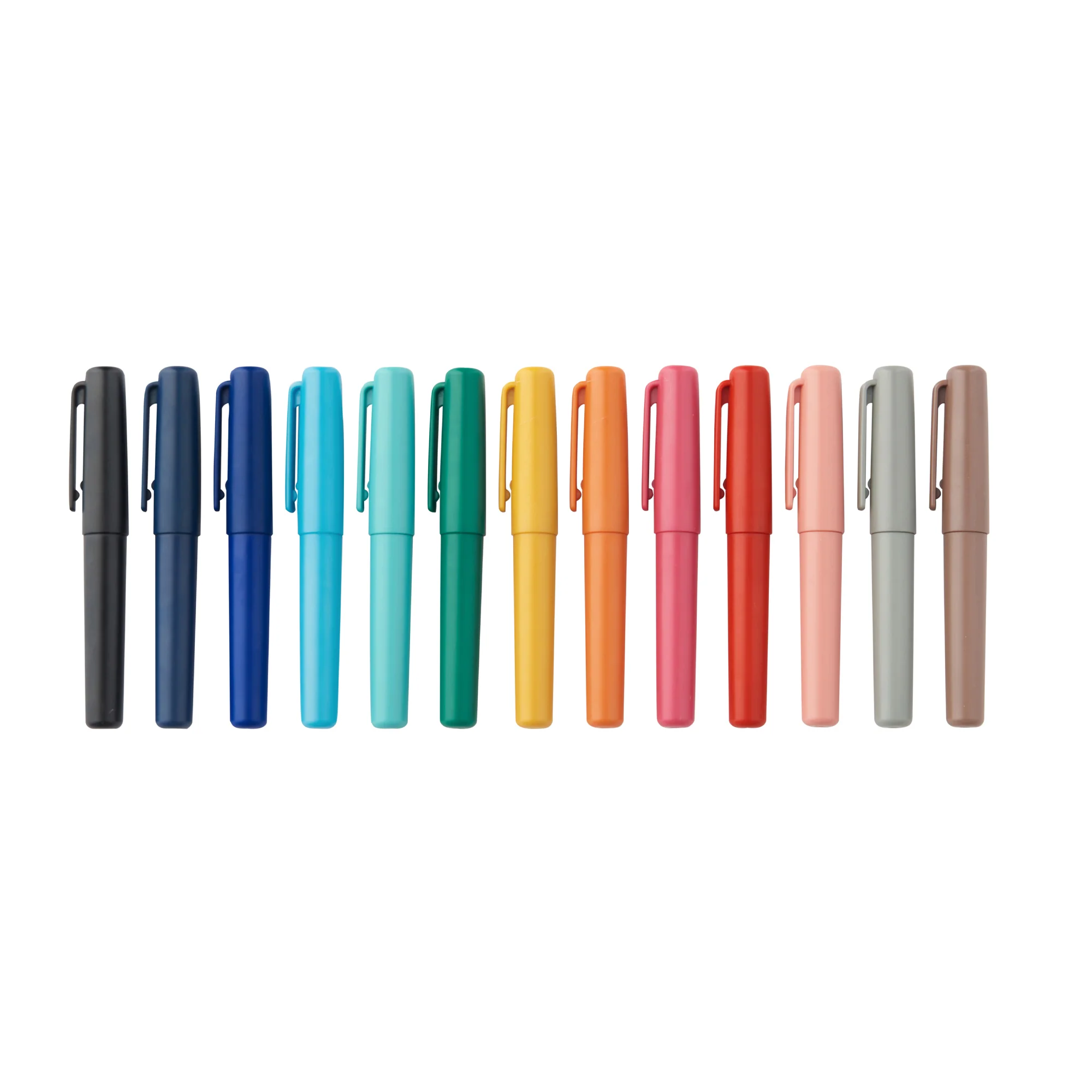 Compact Gel Ink Ballpoint Pen Cap Type 0.5 mm - Yellow - Image 8