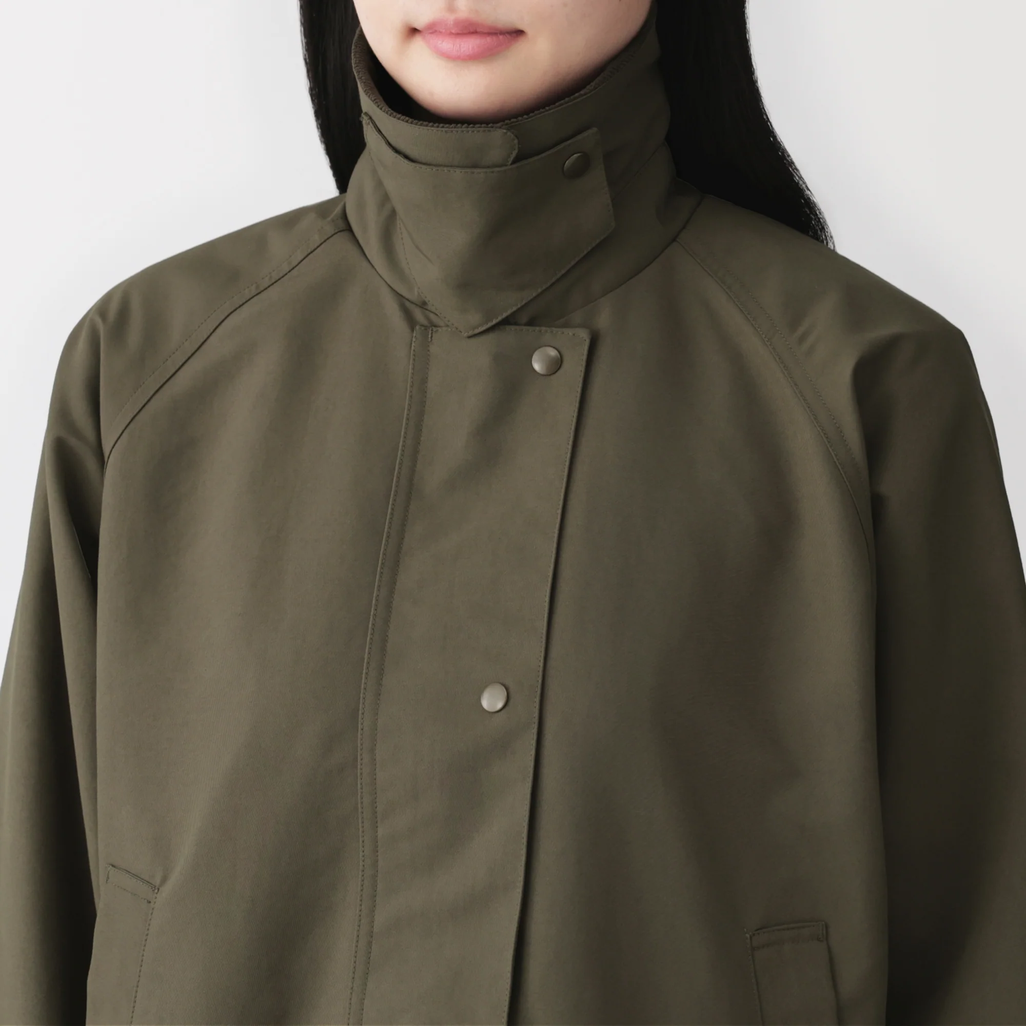 Corduroy Collar Short Blouson - Image 17