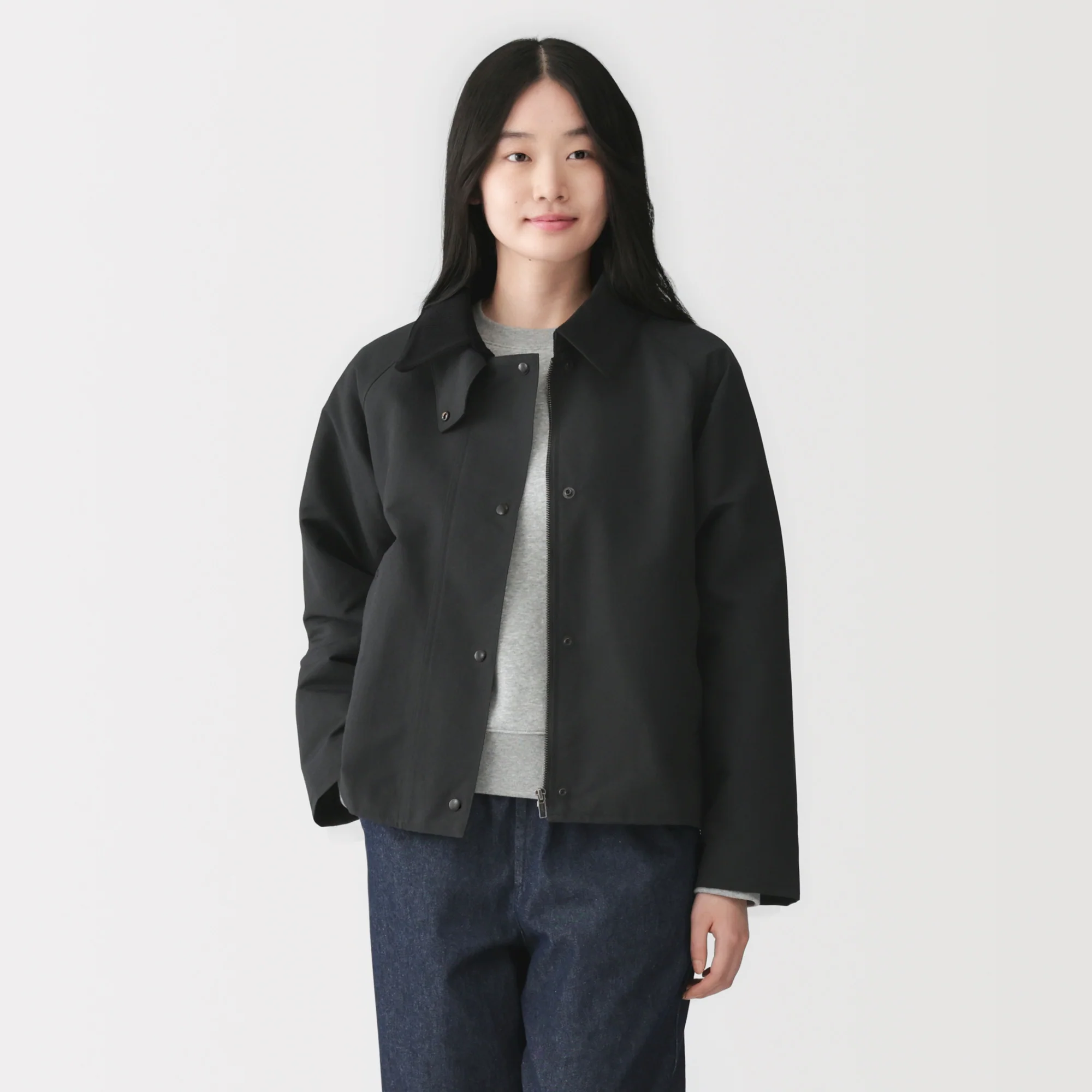 Corduroy Collar Short Blouson - Image 3