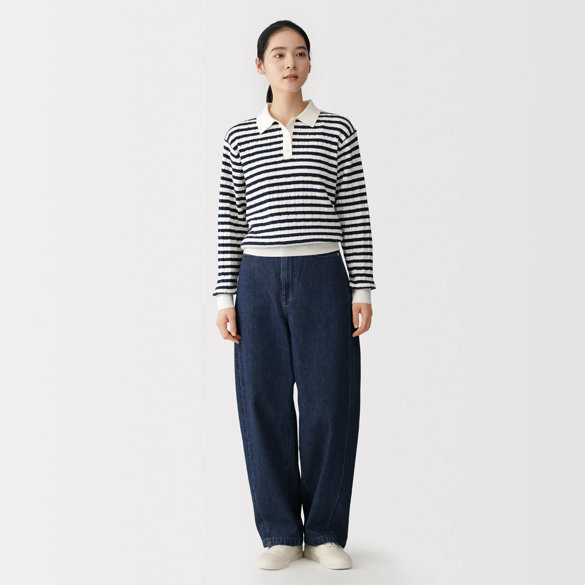 Cotton Blend Polo Sweater - Image 11