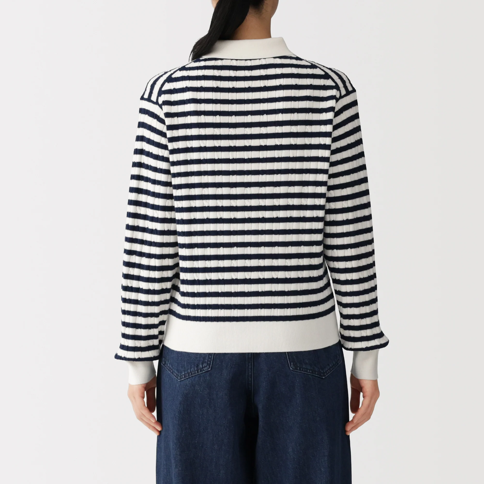 Cotton Blend Polo Sweater - Image 13