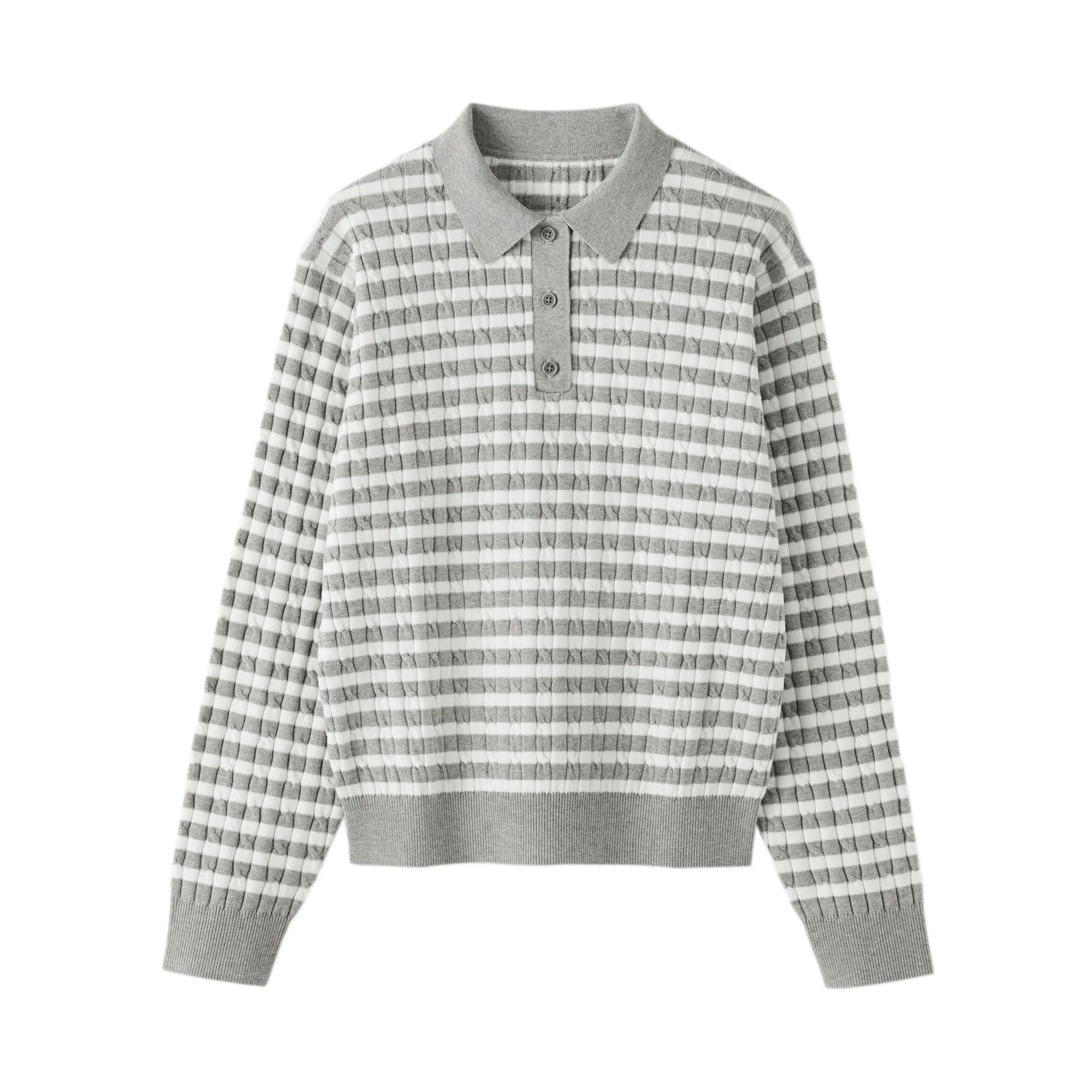 Cotton Blend Polo Sweater - Image 23
