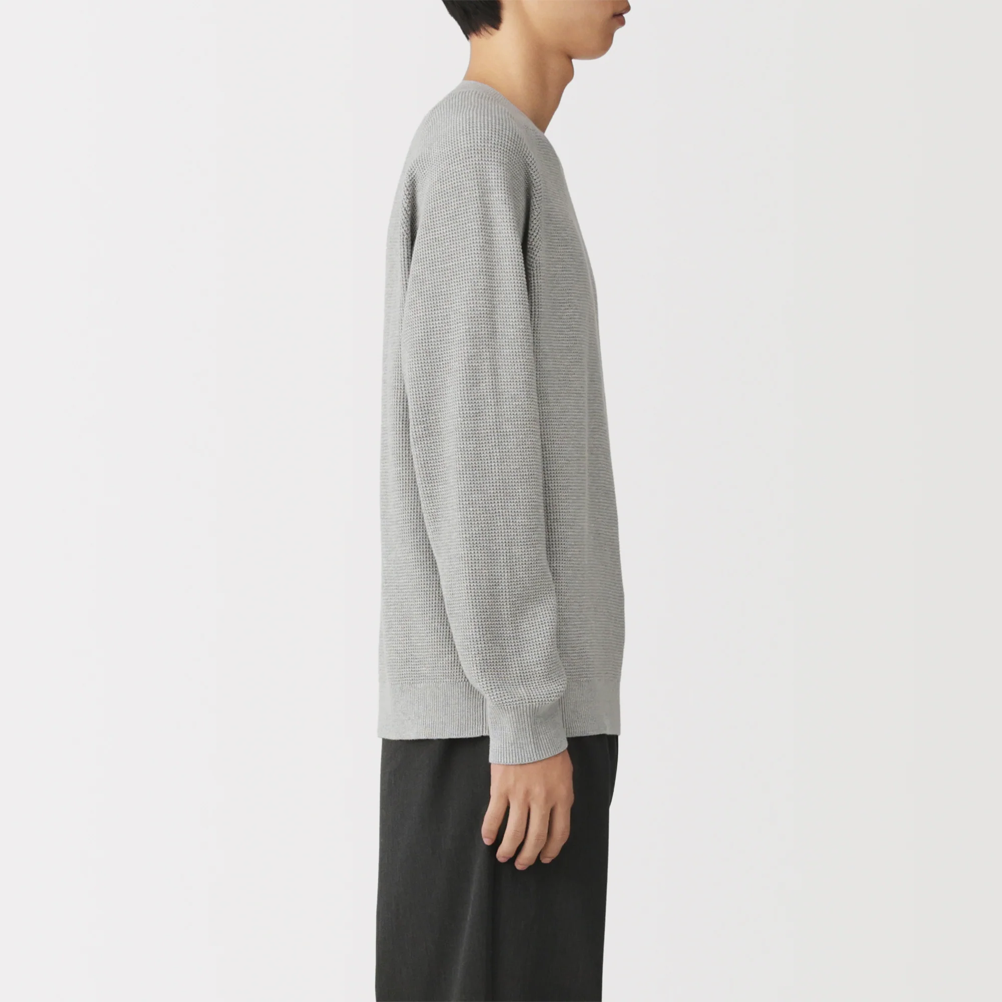 Cotton Blend Waffle Sweater - Image 19