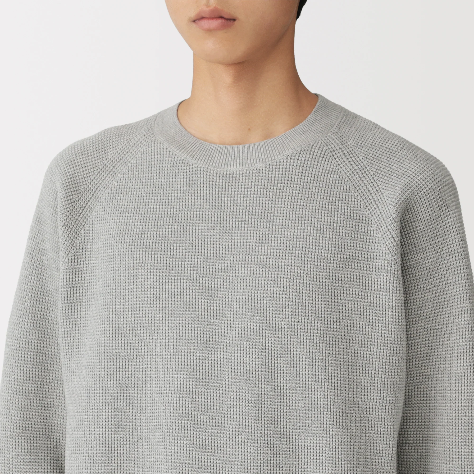 Cotton Blend Waffle Sweater - Image 28
