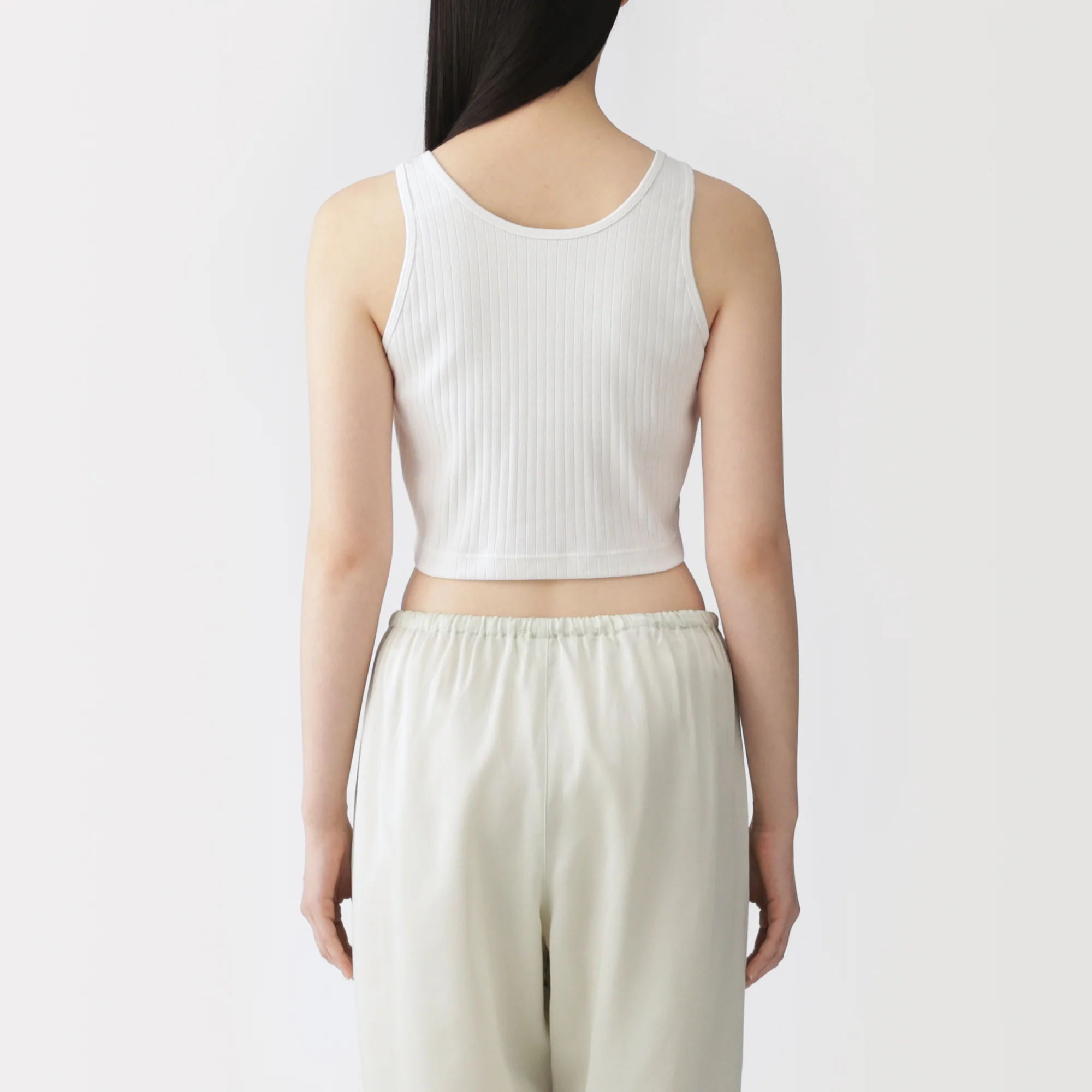 Cotton Rib Bra Tank Top - Image 37