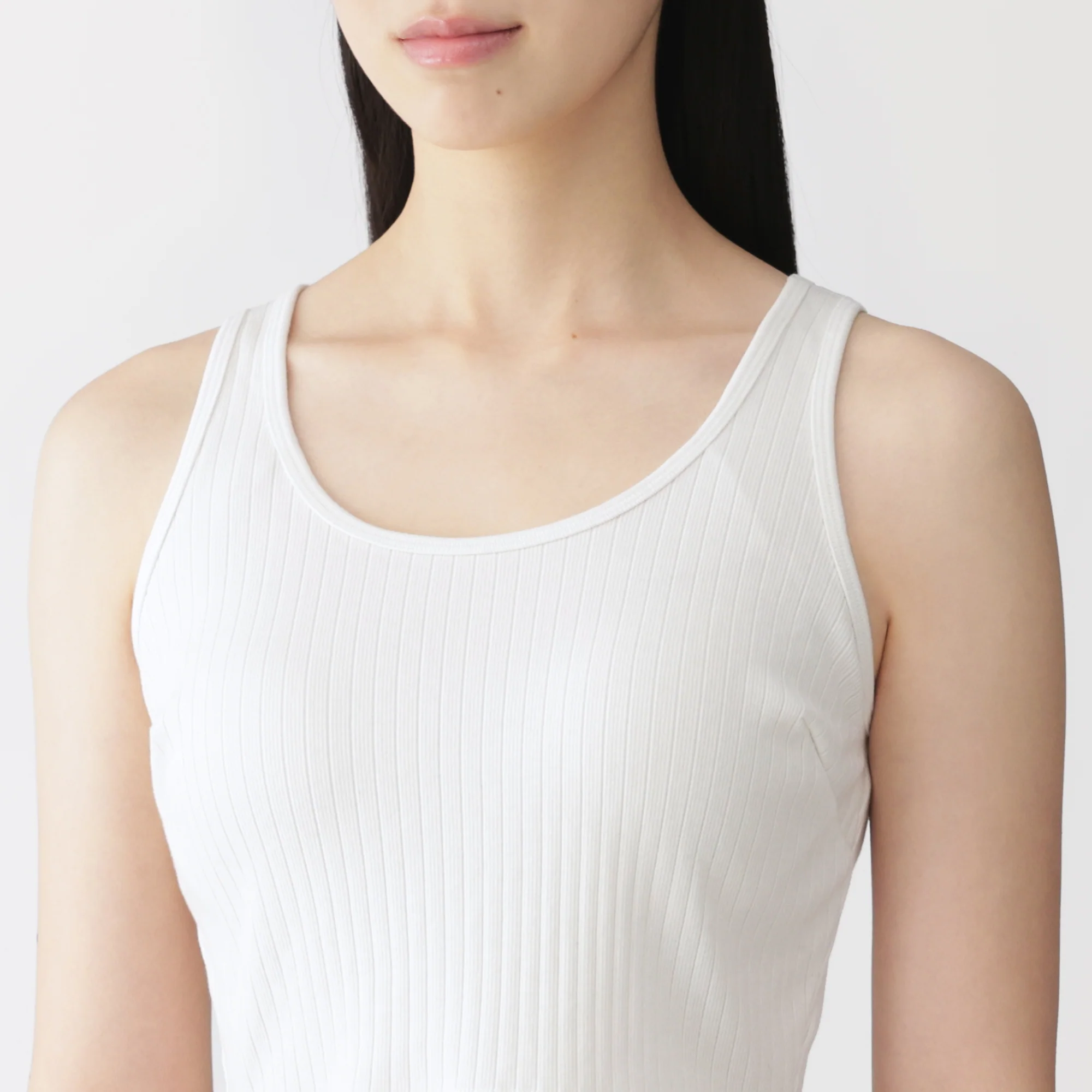 Cotton Rib Bra Tank Top - Image 38