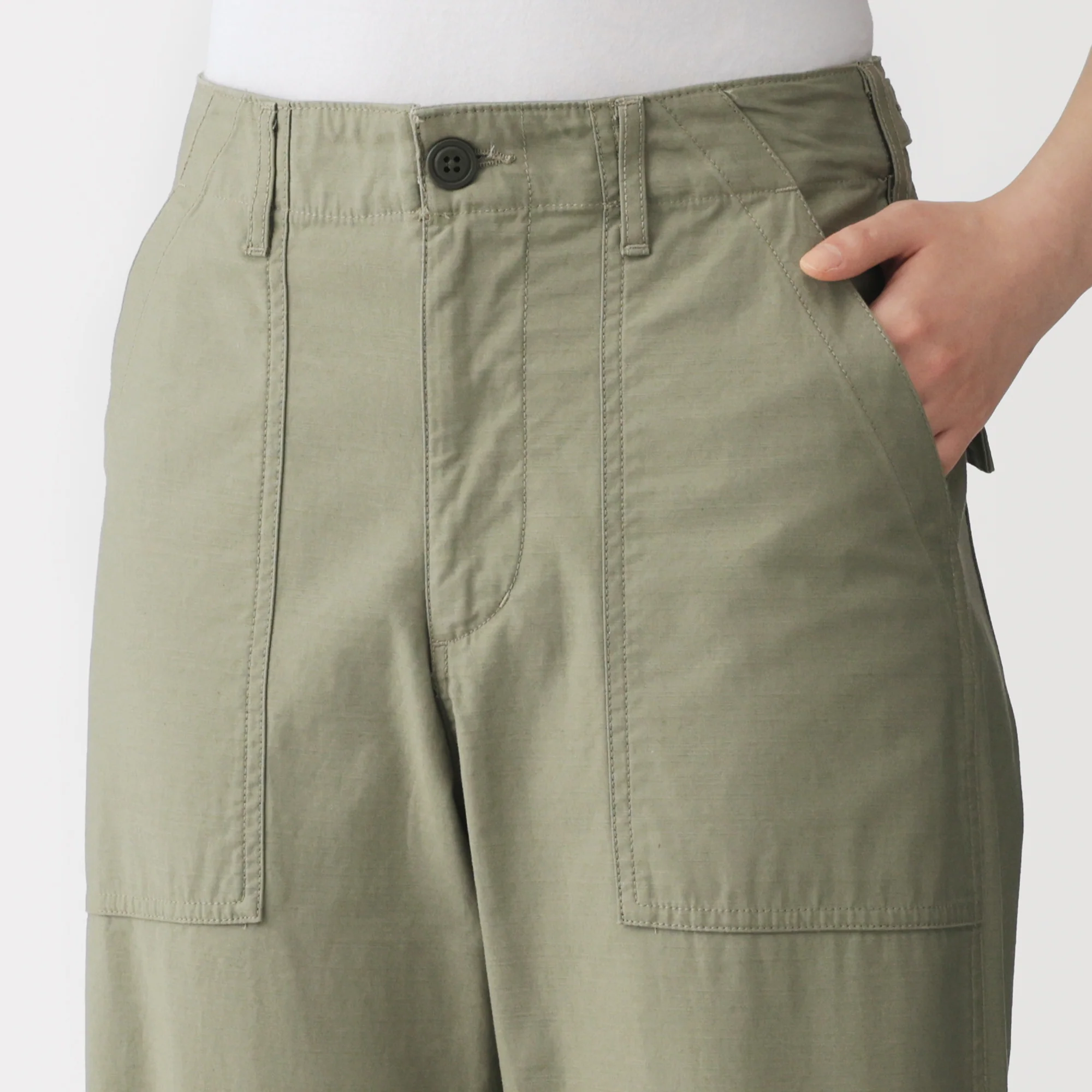 Cotton Satin Baker Pants - Image 17