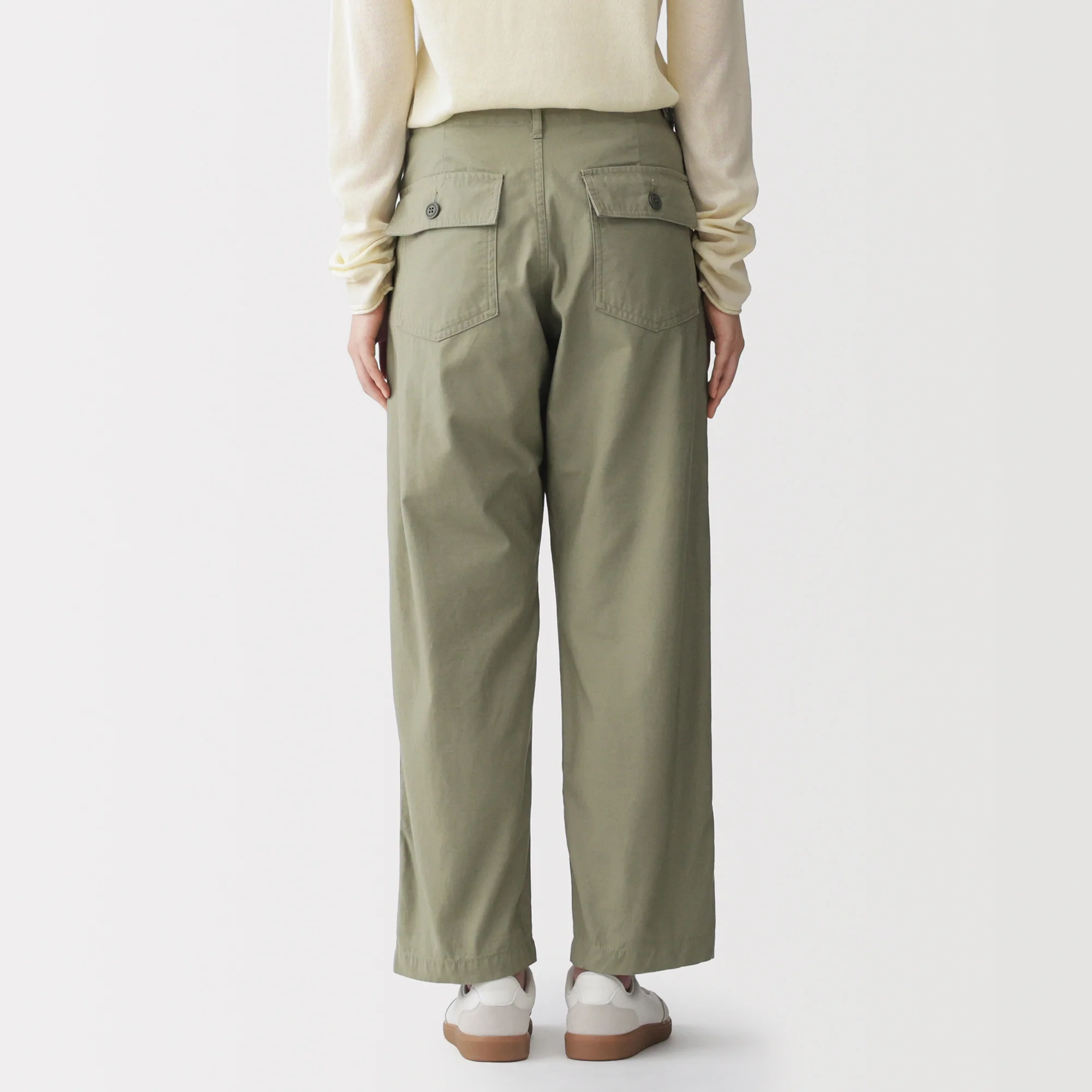 Cotton Satin Baker Pants - Image 26