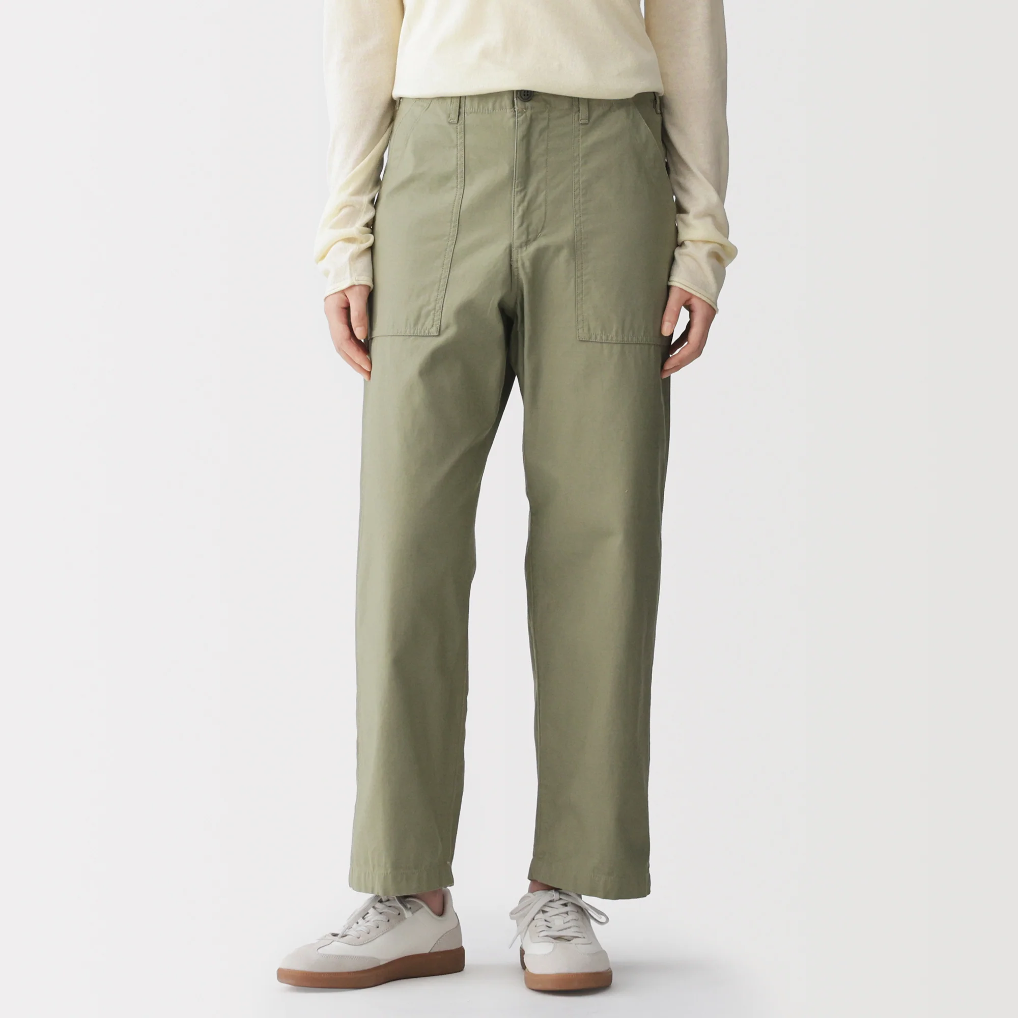 Cotton Satin Baker Pants - Image 4