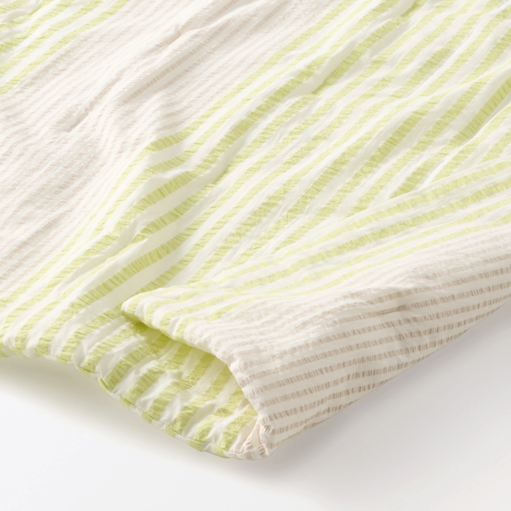 Cotton Seersucker Striped Thin Duvet - Double - Image 5