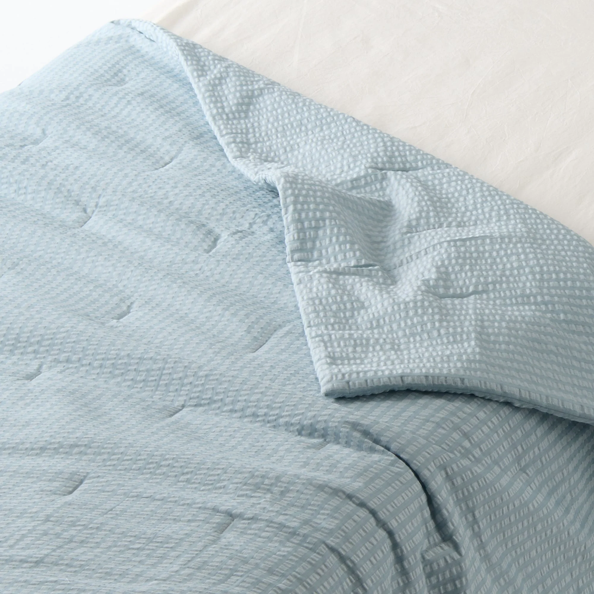 Cotton Seersucker Thin Duvet - Single - Image 7