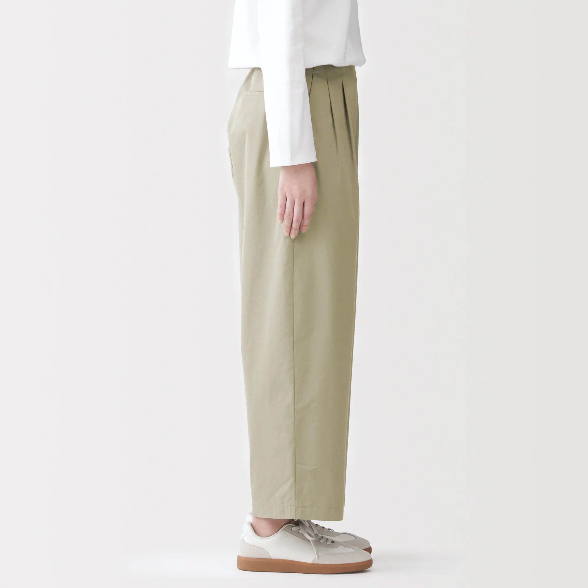Cotton Twill Wide Tapered Pants - Image 14