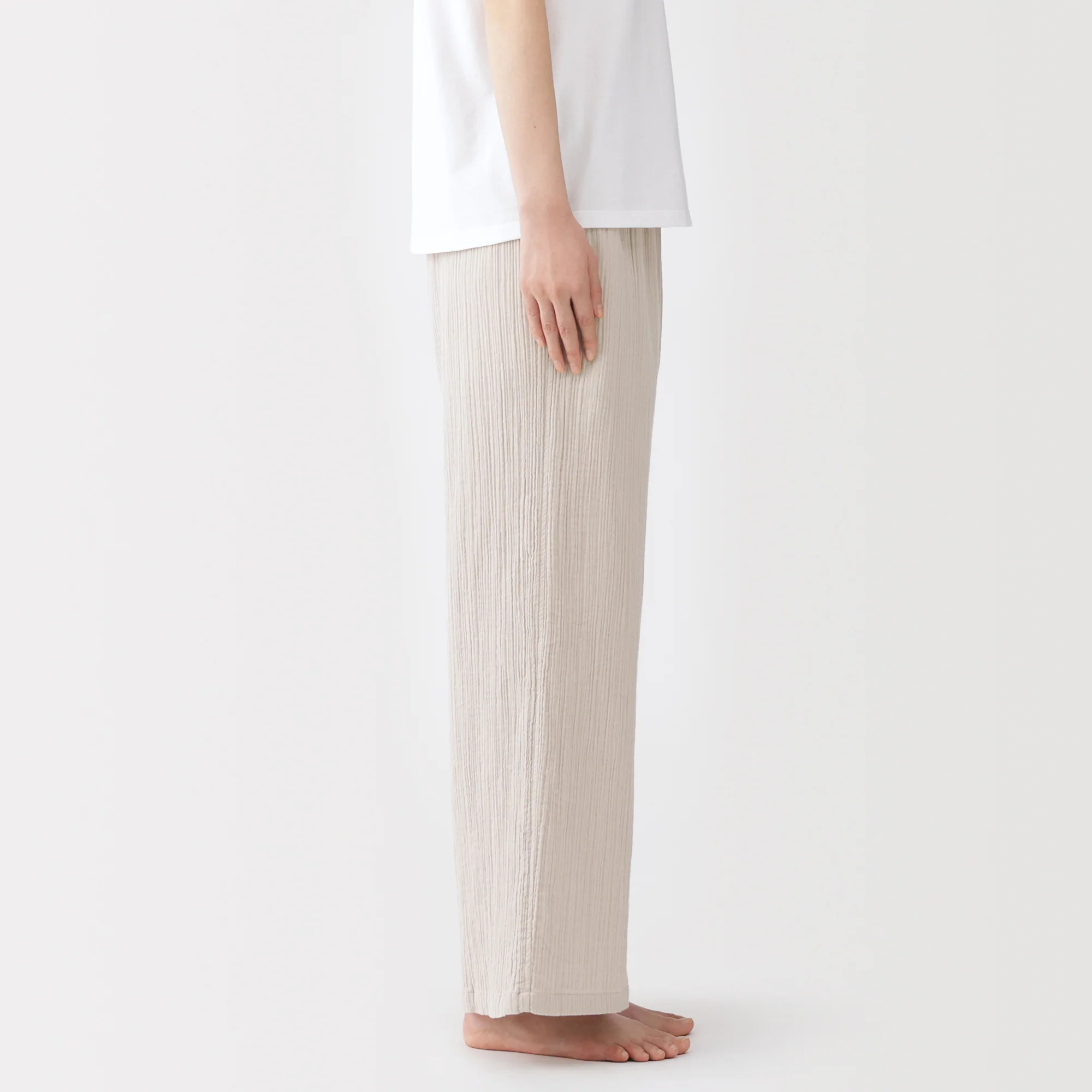 Crinkle Gauze Long Pants - Image 21