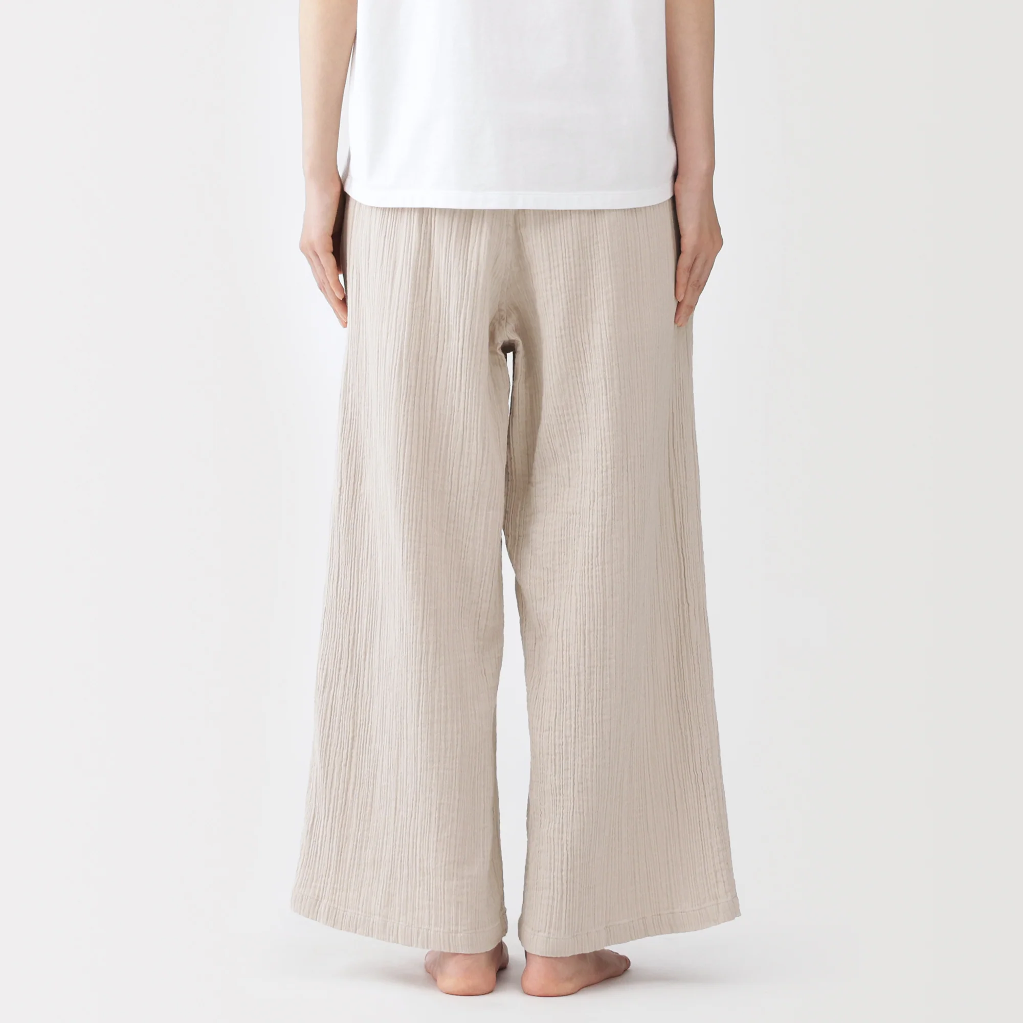 Crinkle Gauze Long Pants - Image 6