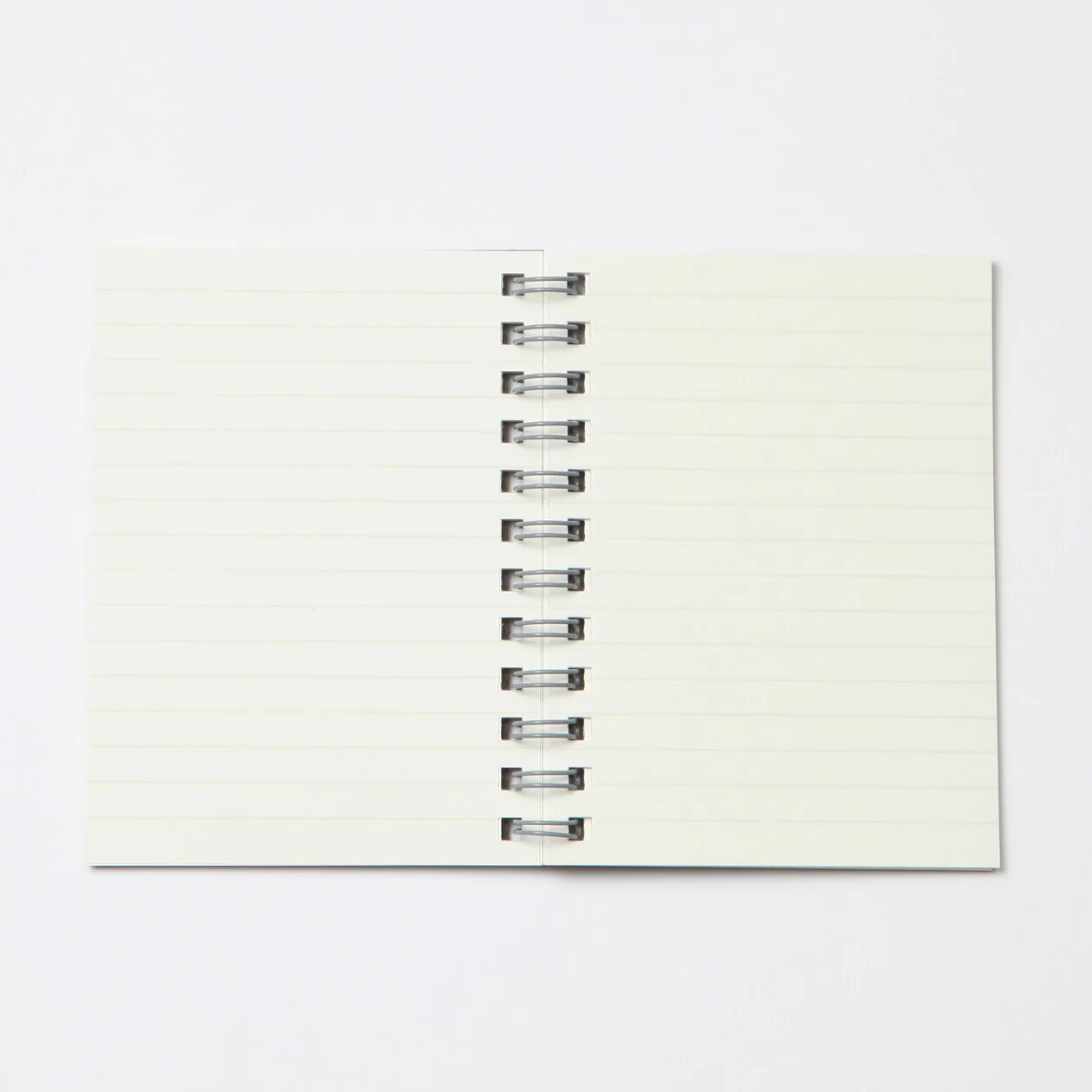 Dark Grey Double Ring Lined Notebook - Image 2