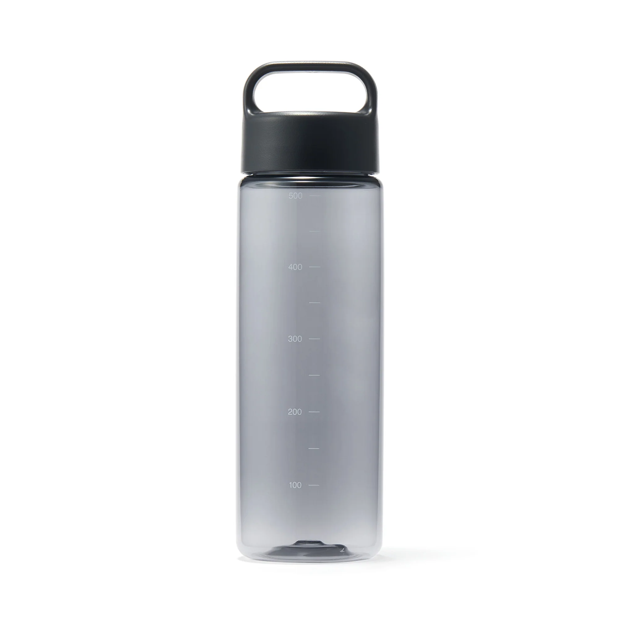 Easy-to-Carry Water Bottle With Scale - Black (500ml)