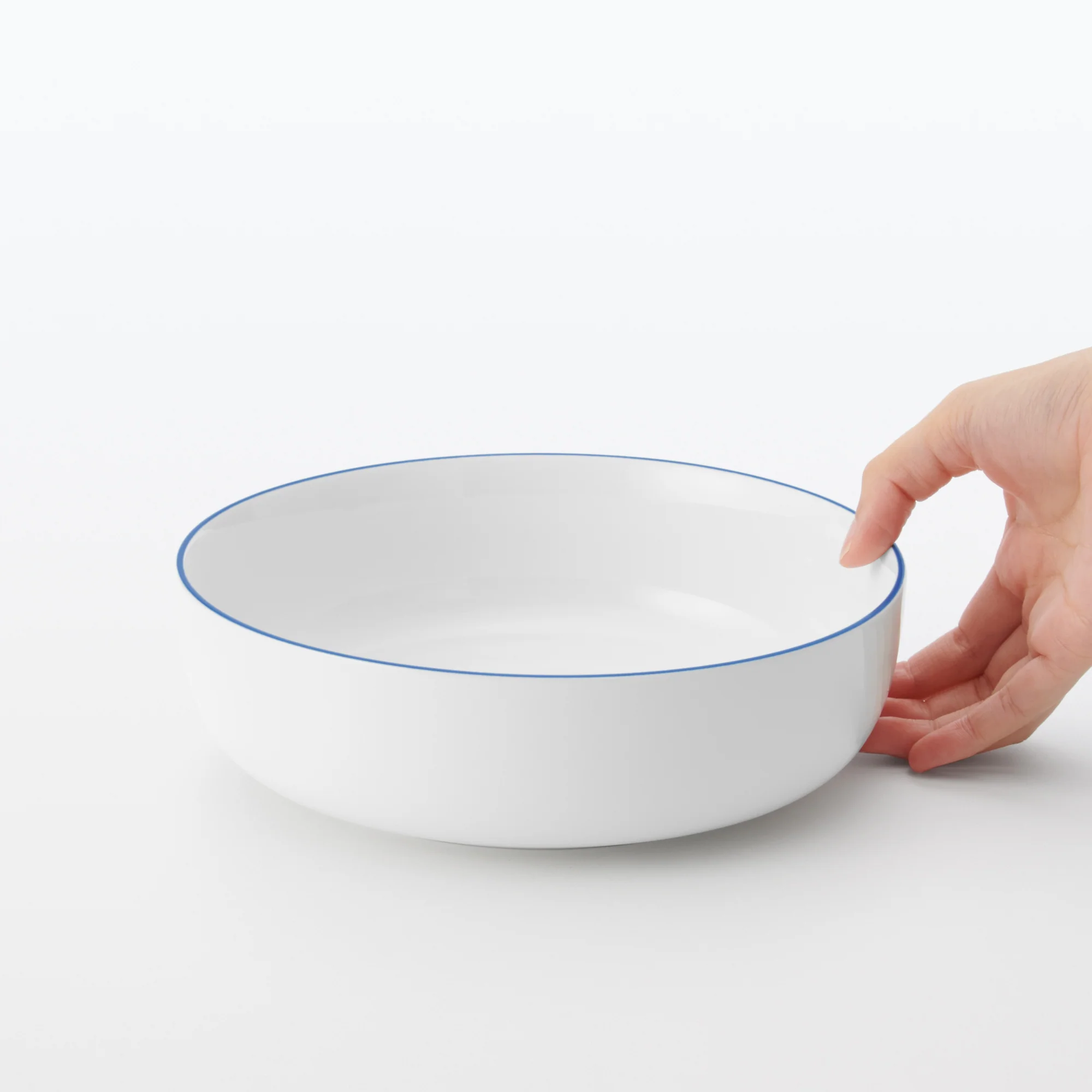 Everyday Tableware Bowl Large - Blue Stripe - Image 6