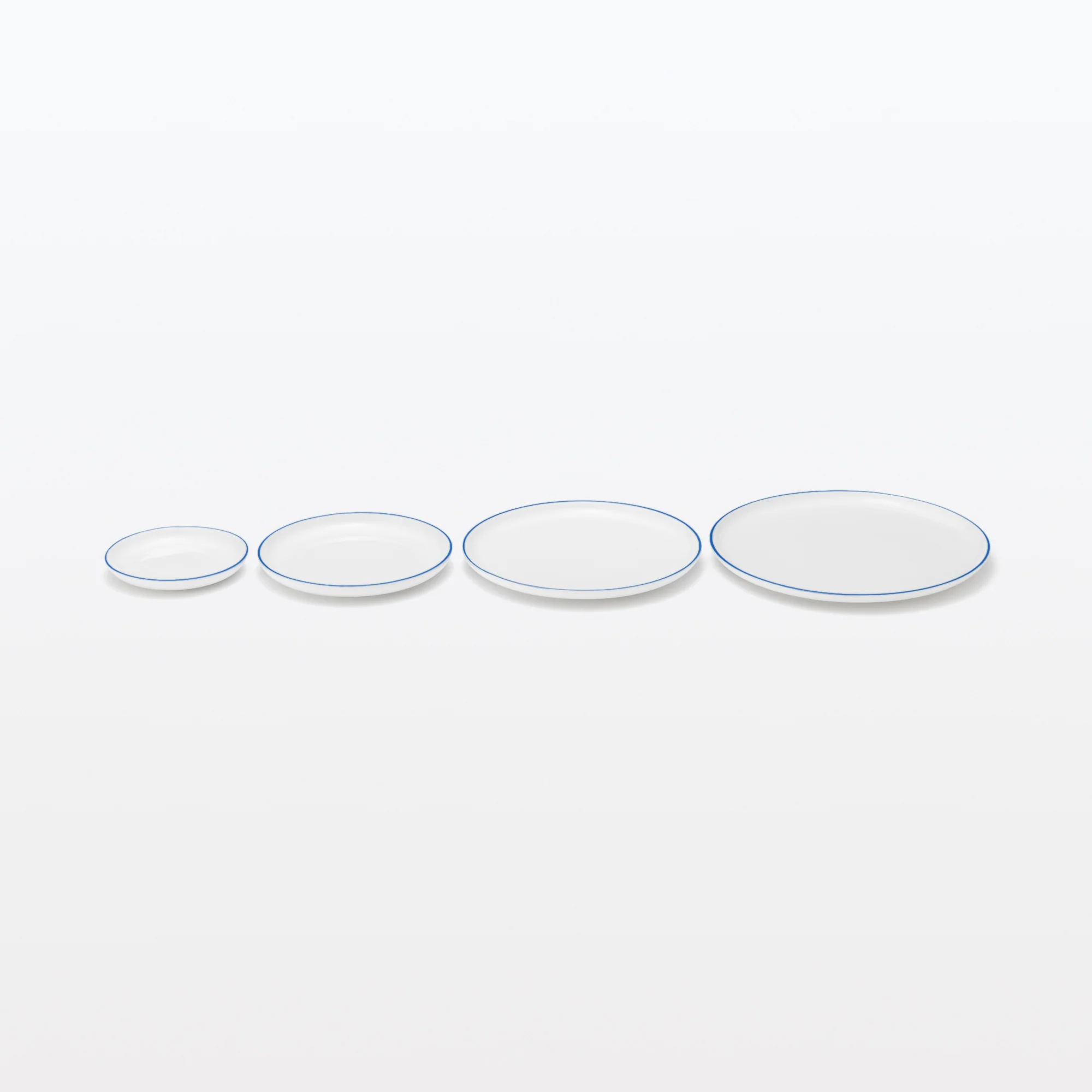 Everyday Tableware Lunch Plate - Blue Stripe - Image 7