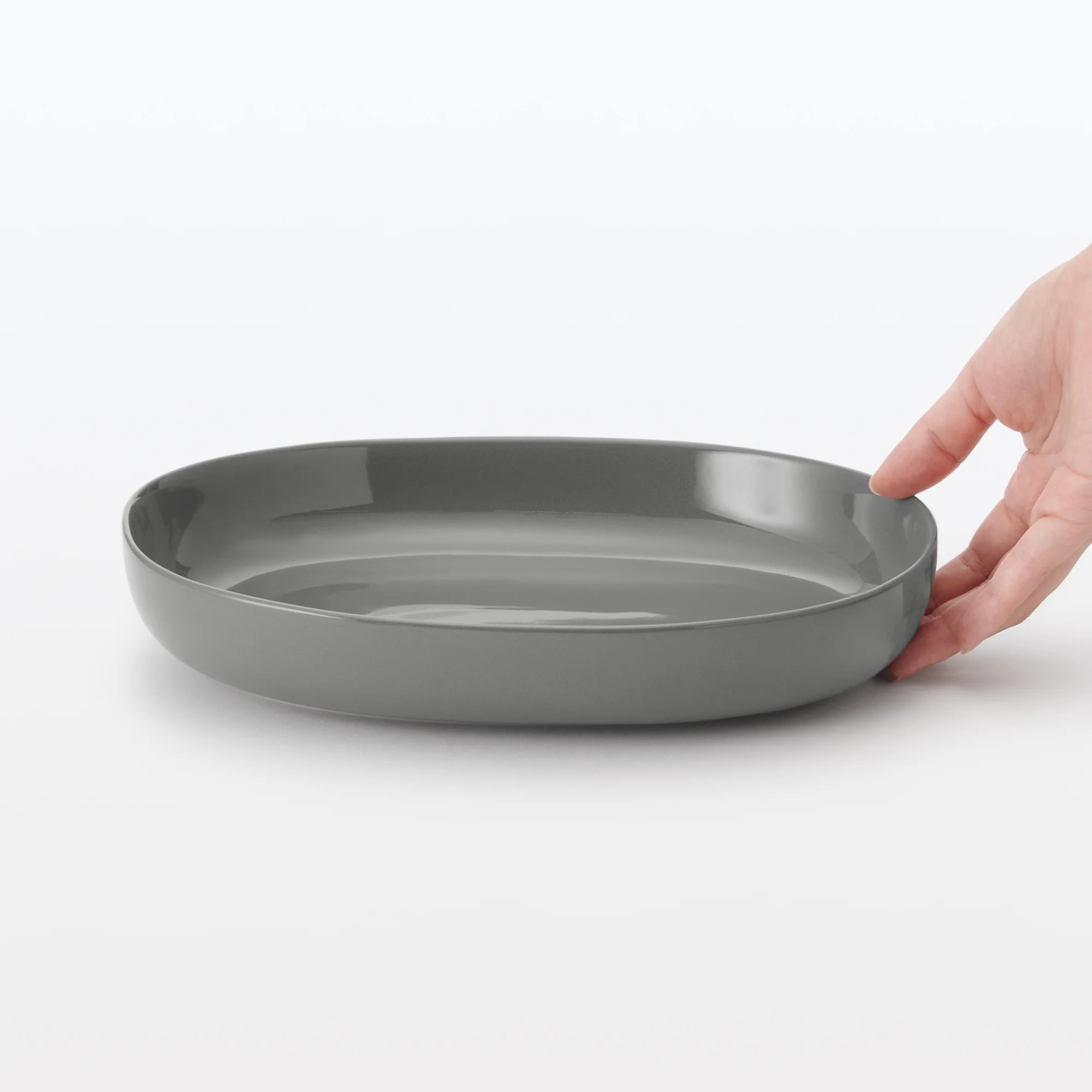 Everyday Tableware Oval Bowl - Grey - Image 6