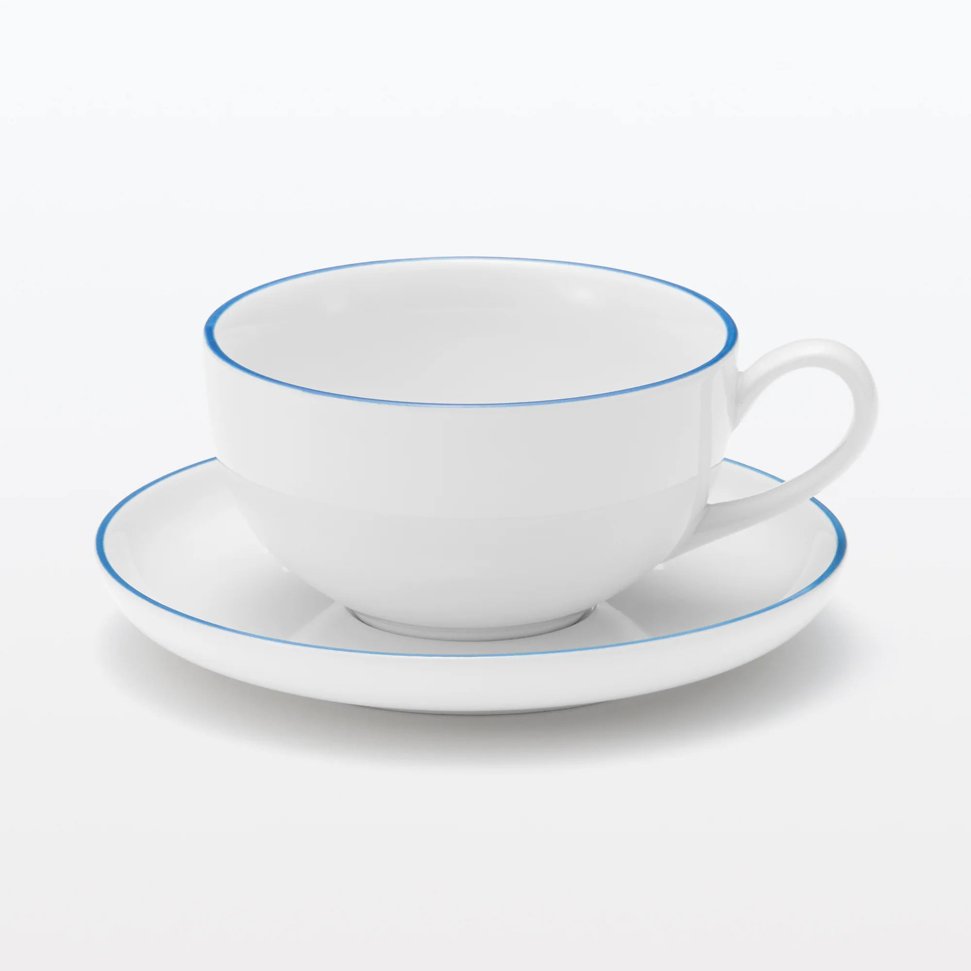 Everyday Tableware Tea Saucer - Blue Stripe - Image 7
