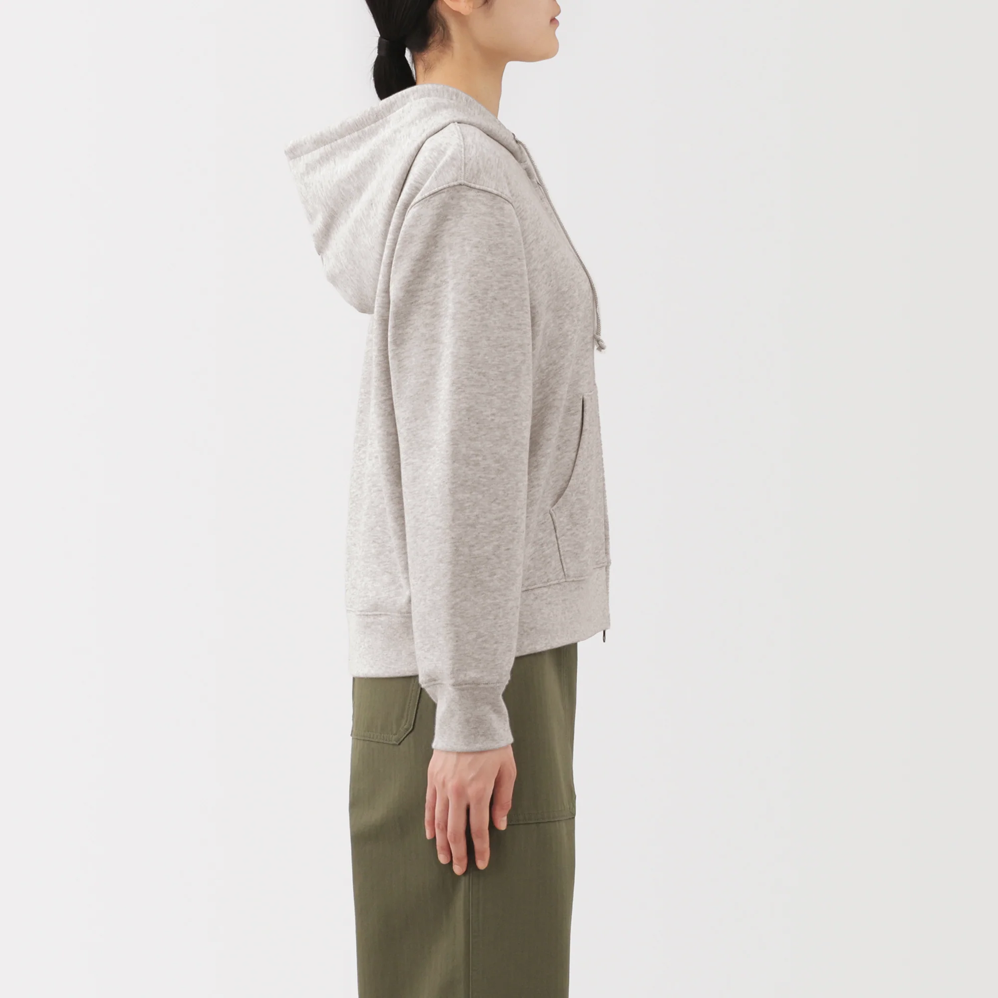 French Terry Zip-Up Hoodie - Image 35