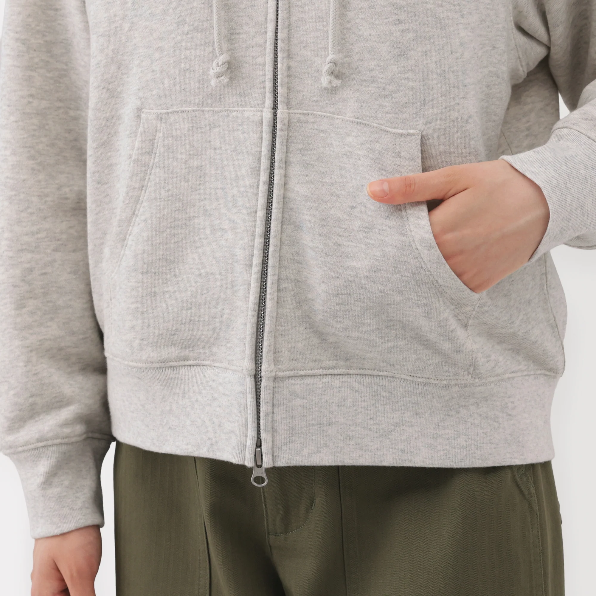 French Terry Zip-Up Hoodie - Image 8
