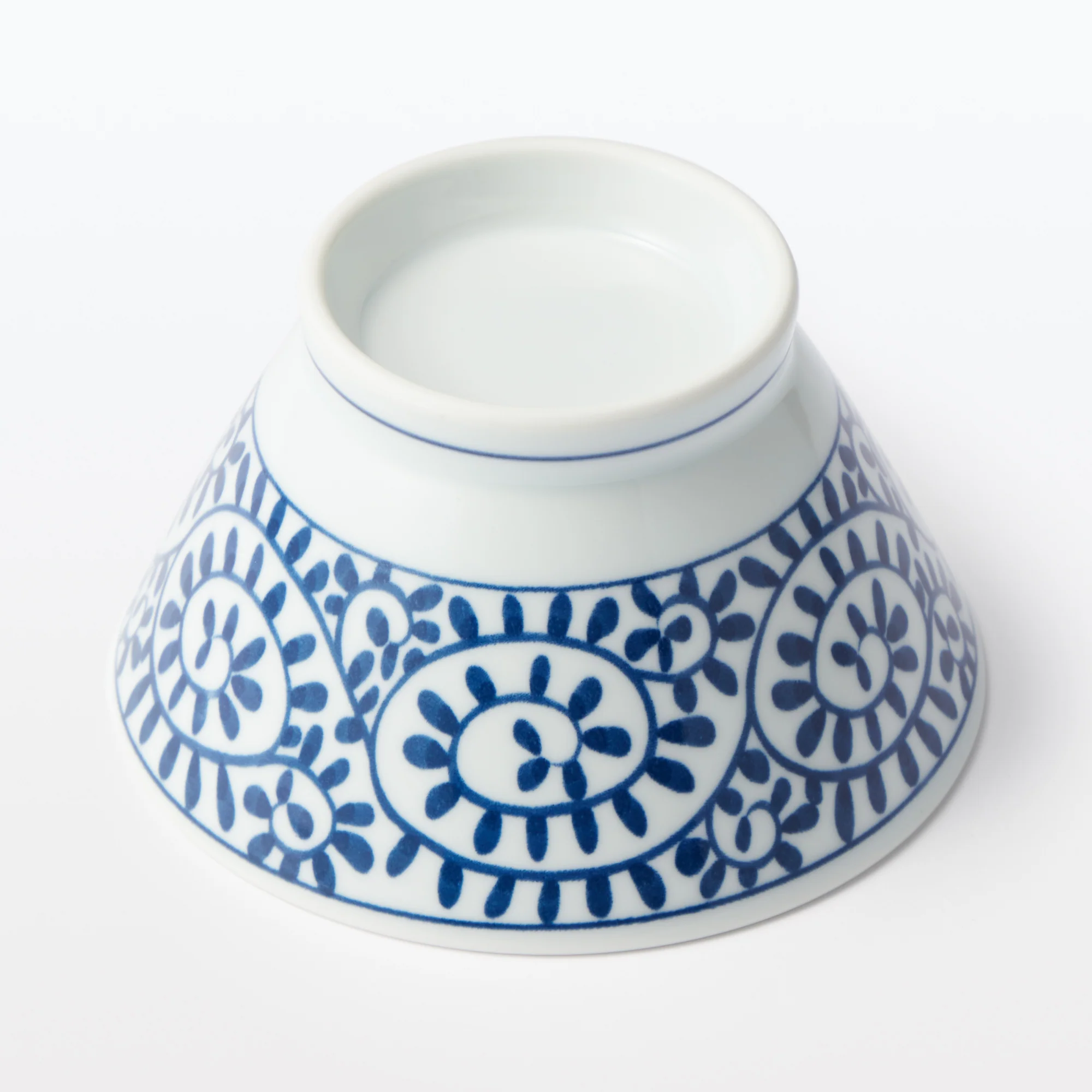 Hasami Ware Rice Bowl - Arabesque Pattern - Image 4