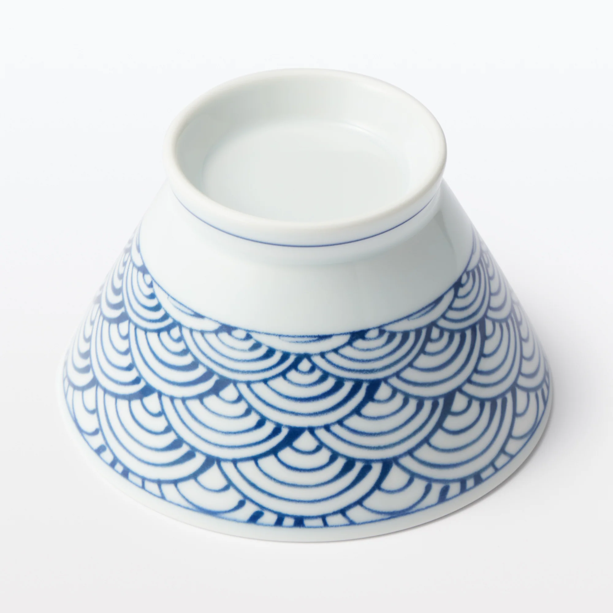 Hasami Ware Rice Bowl - Large Wave Pattern - Image 13