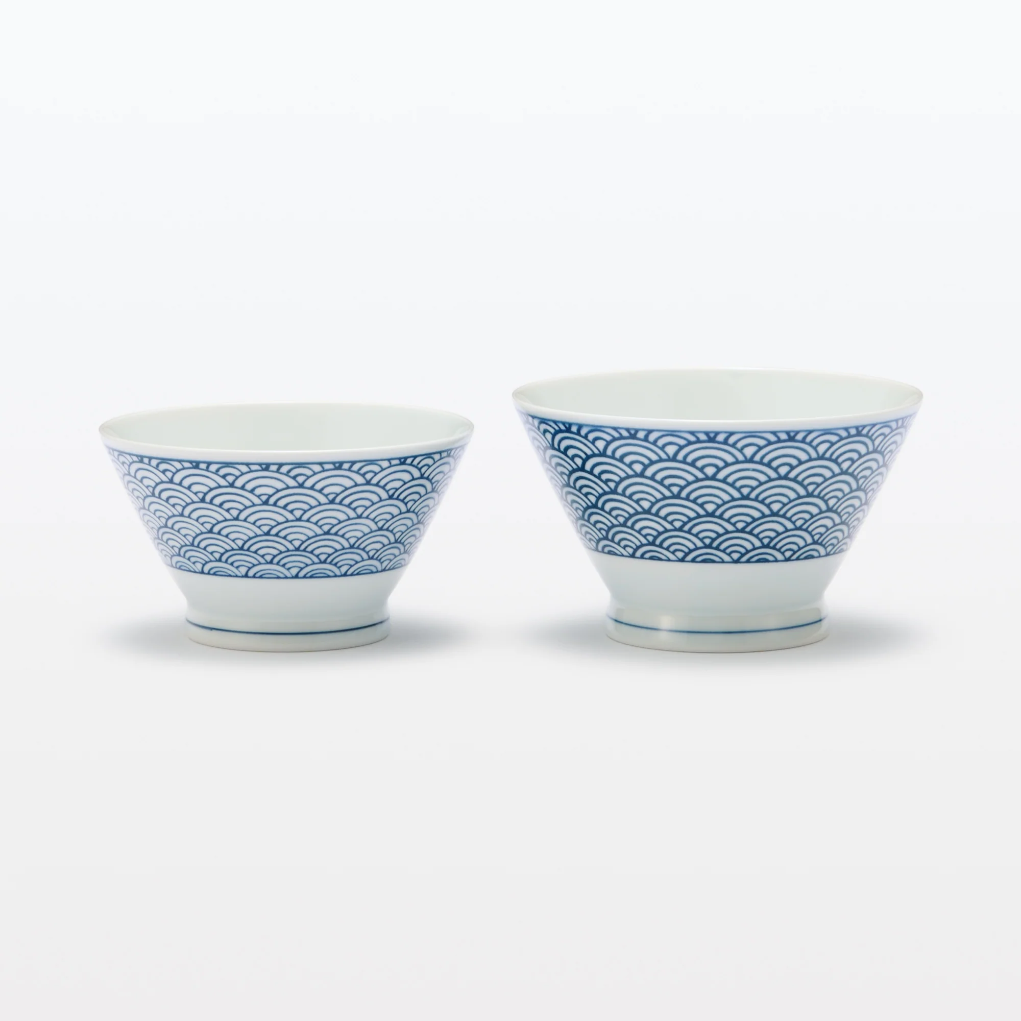 Hasami Ware Rice Bowl - Wave Pattern - Image 16
