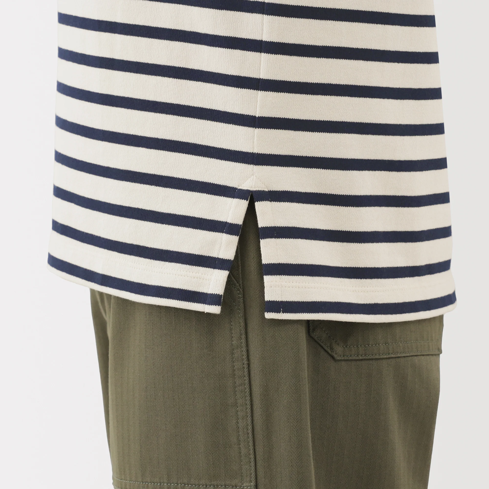 Heavyweight Cotton Boat Neck T-Shirt - Image 56