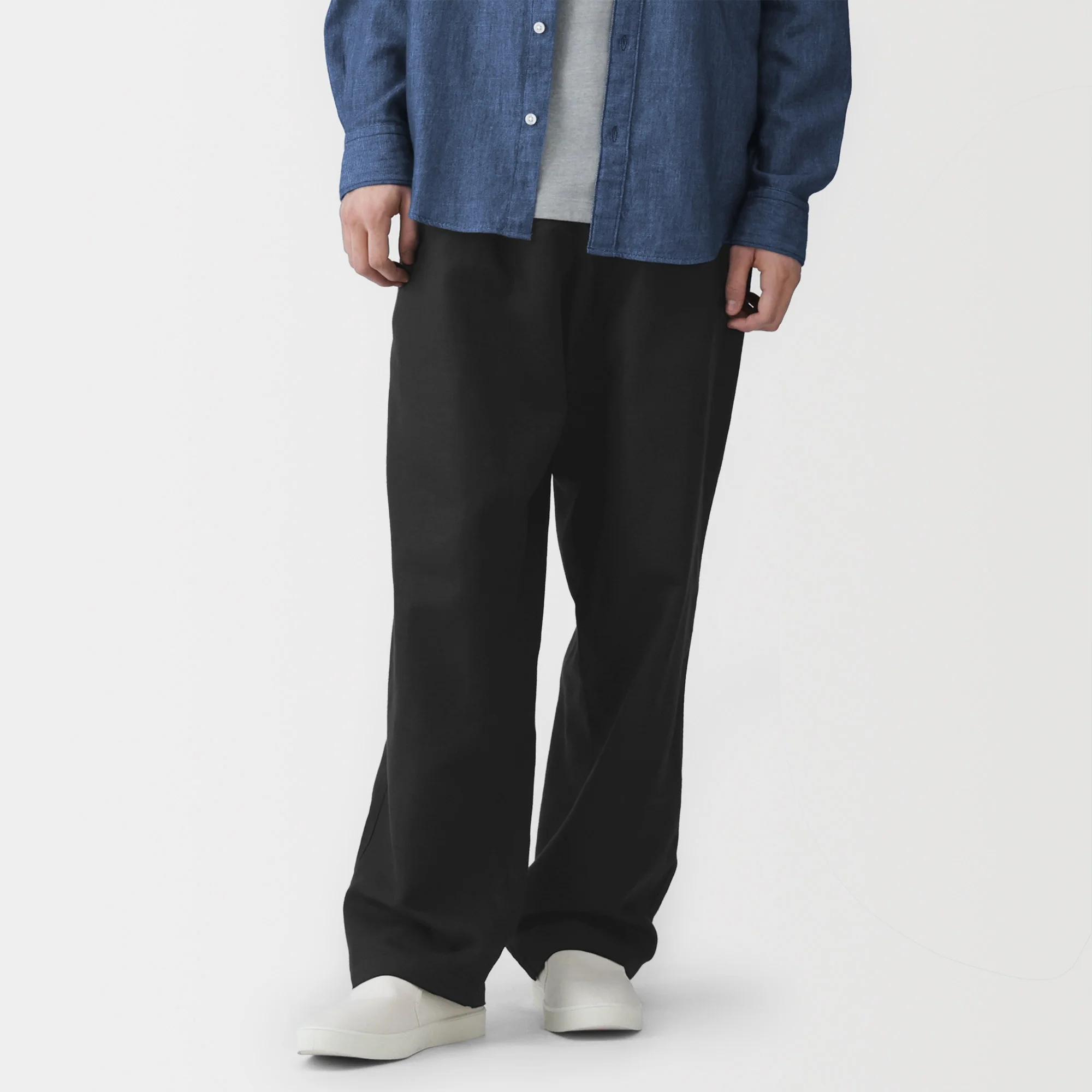 Hemp Cotton Twill Straight Pants - Image 22