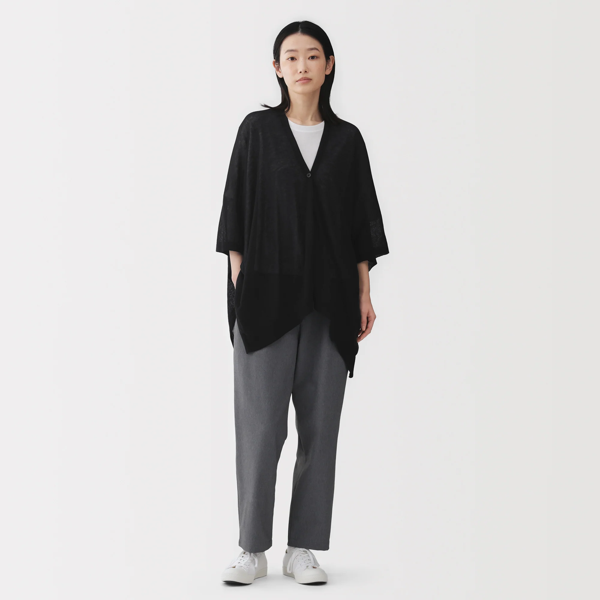 High-Twist Cotton Buttoned Bolero - Image 20