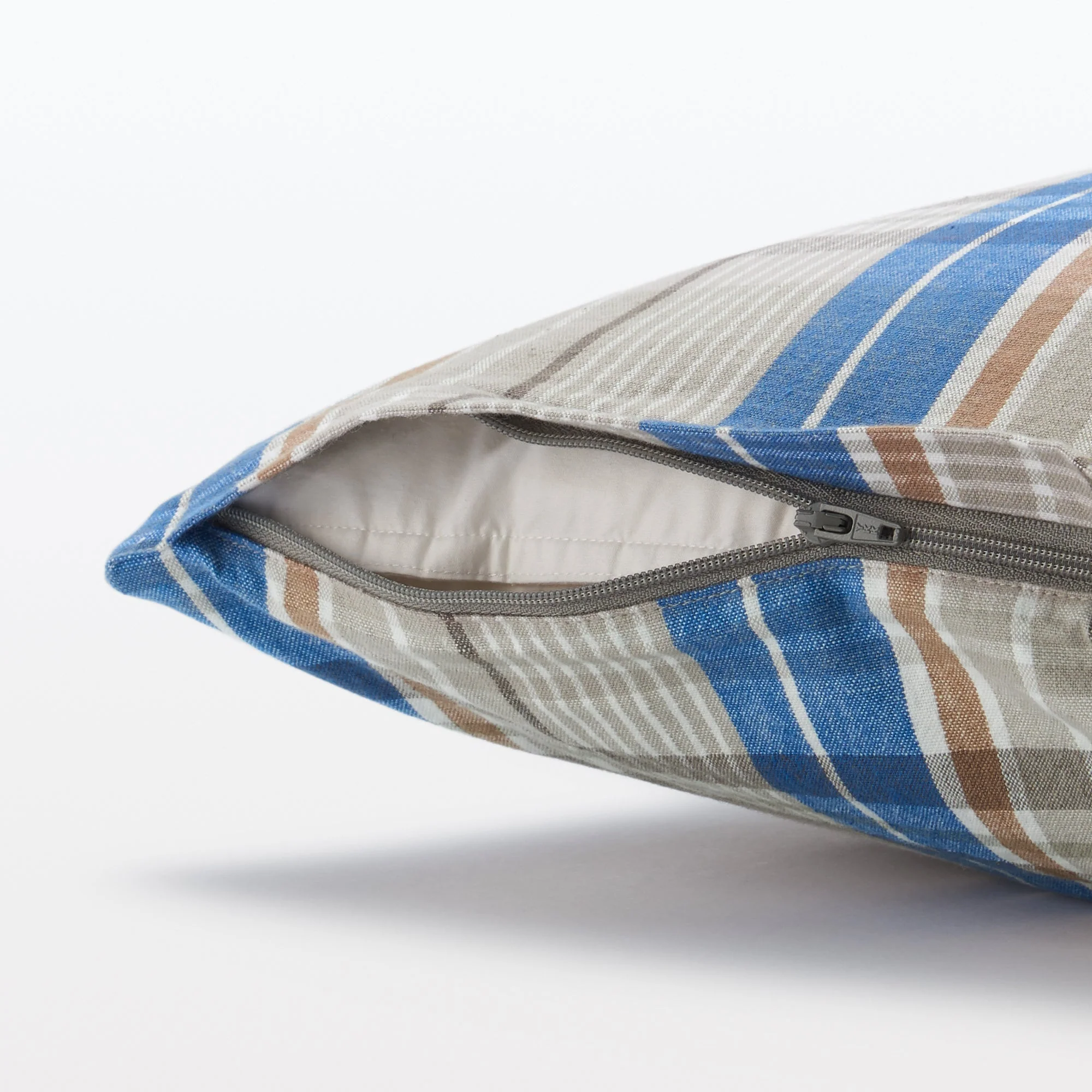Indian Cotton Madras Check Cushion Cover - Image 7