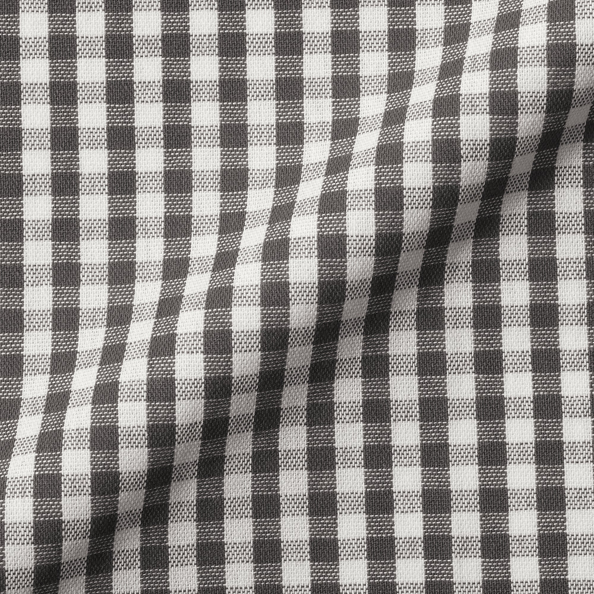 Indian Cotton Napkin - Off-white x Charcoal Grey - Image 4