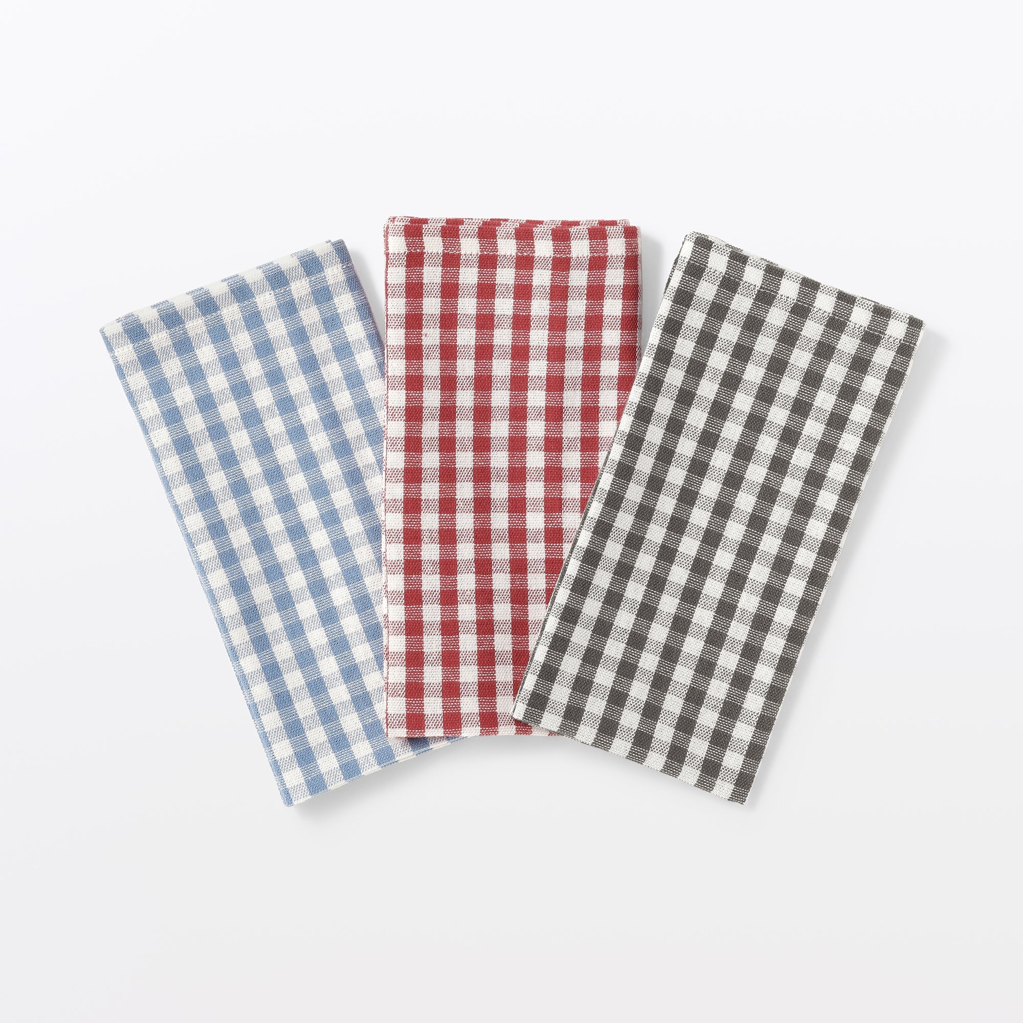 Indian Cotton Napkin - Off-white x Red - Image 5