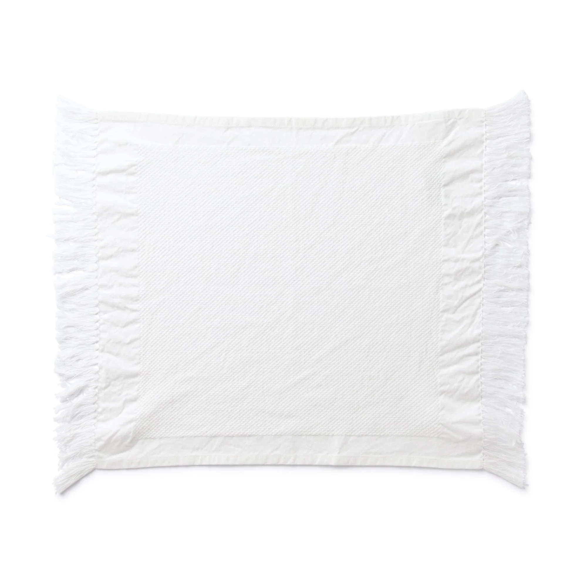 Indian Cotton Placemat With Fringes