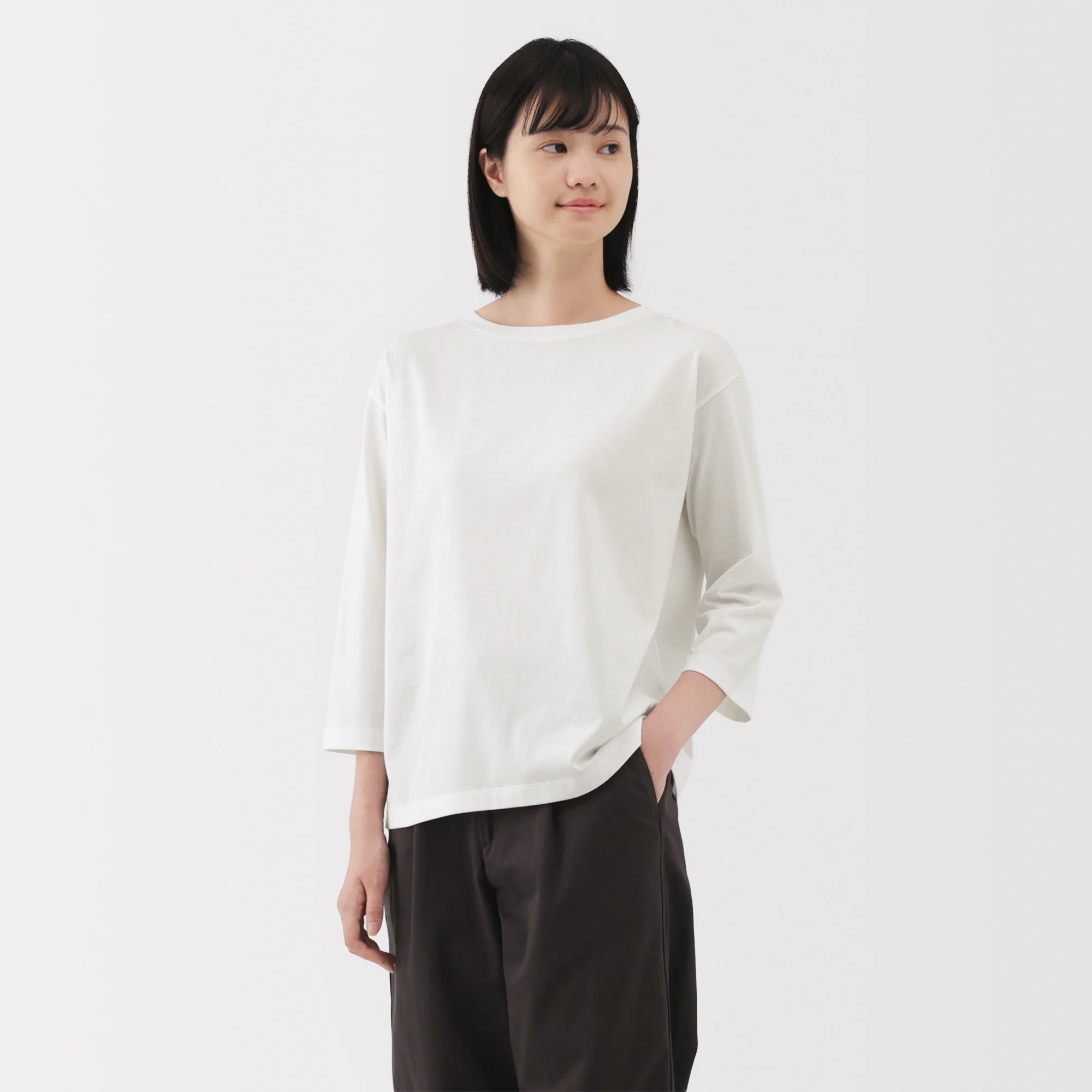 Jersey Boat Neck T-Shirt - Image 11