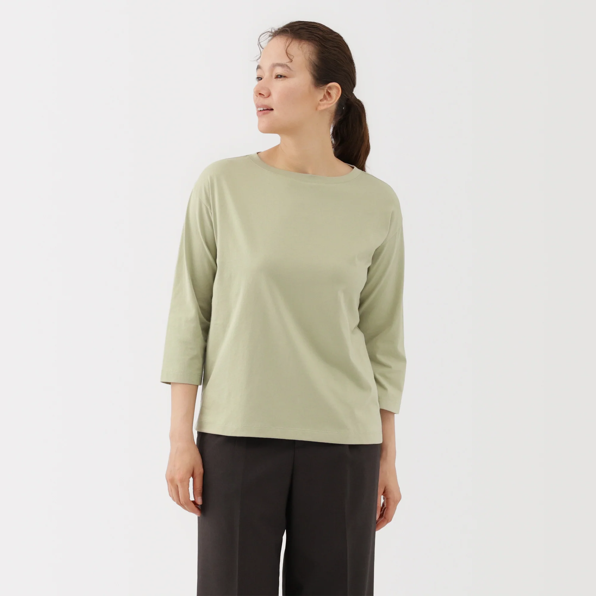 Jersey Boat Neck T-Shirt - Image 27