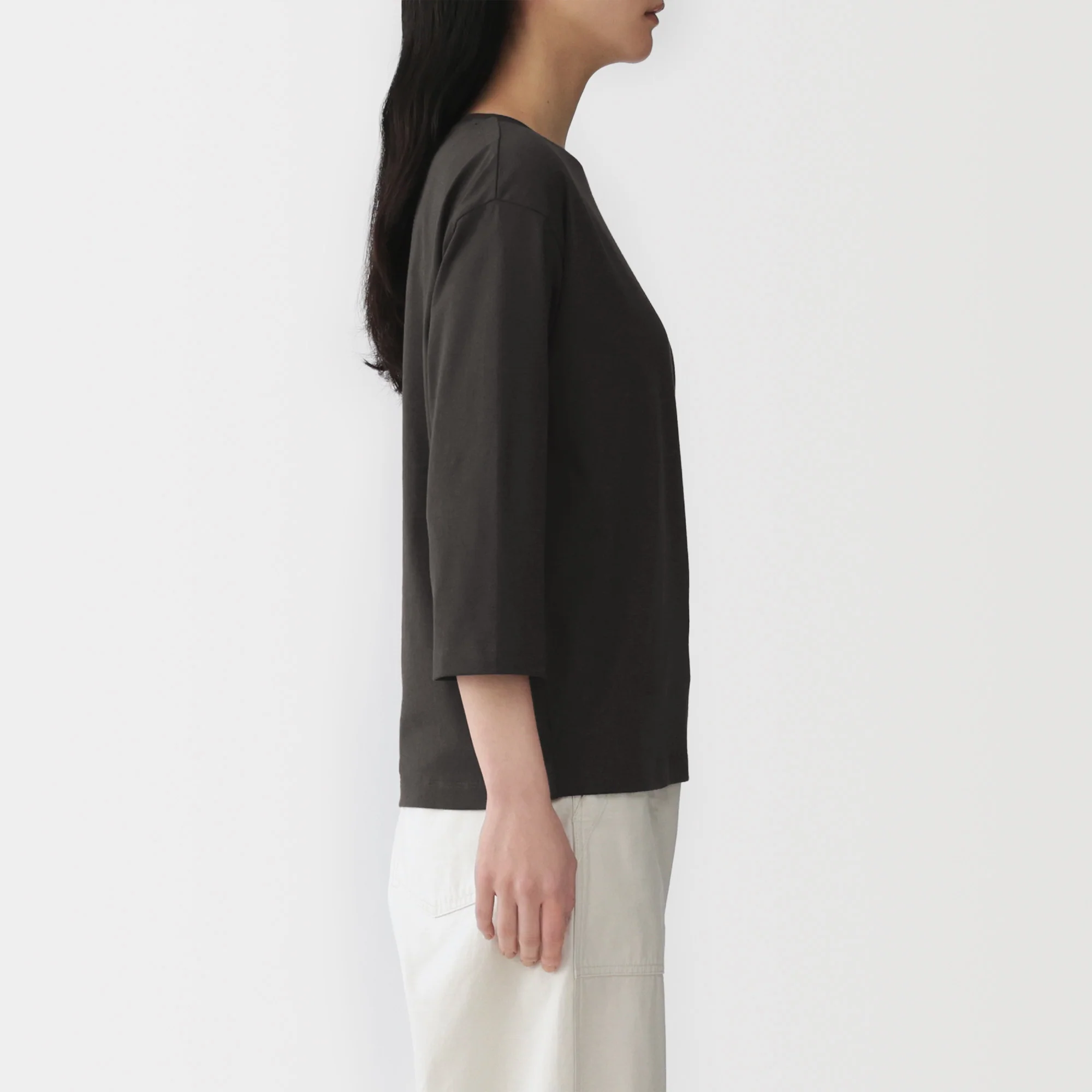 Jersey Boatneck T-Shirt - Image 37