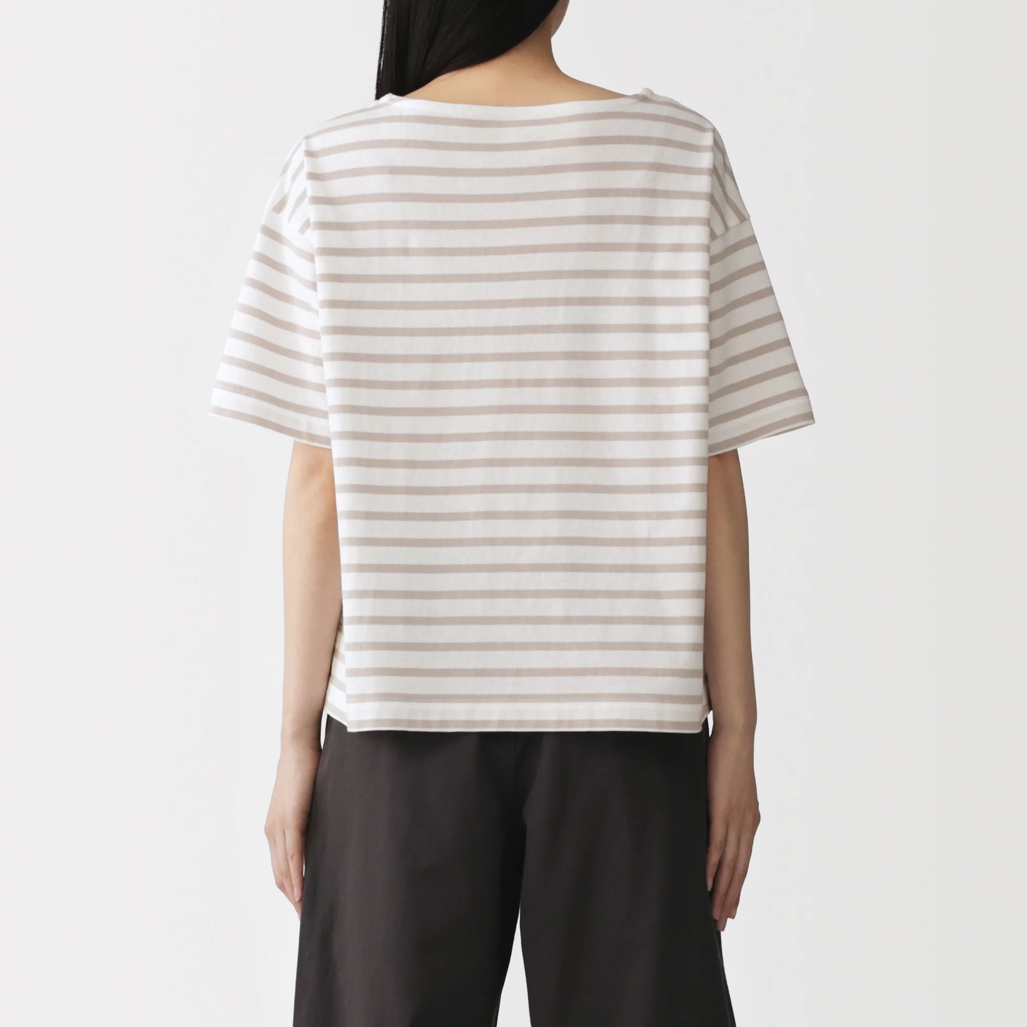 Jersey Boatneck T-Shirt - Image 14