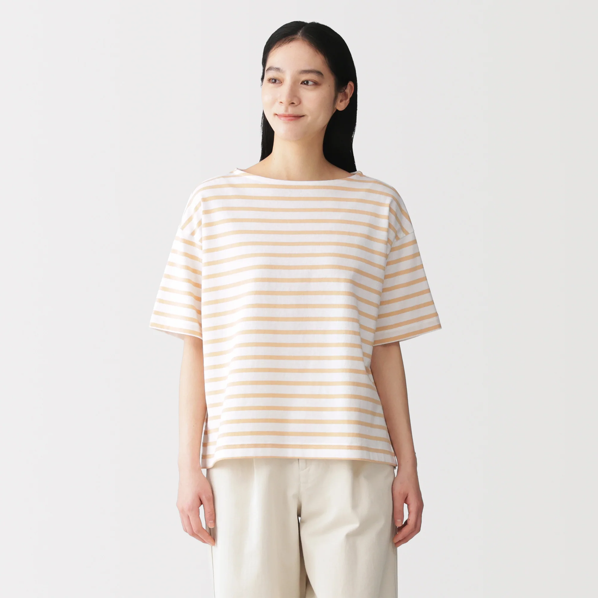 Jersey Boatneck T-Shirt - Image 19