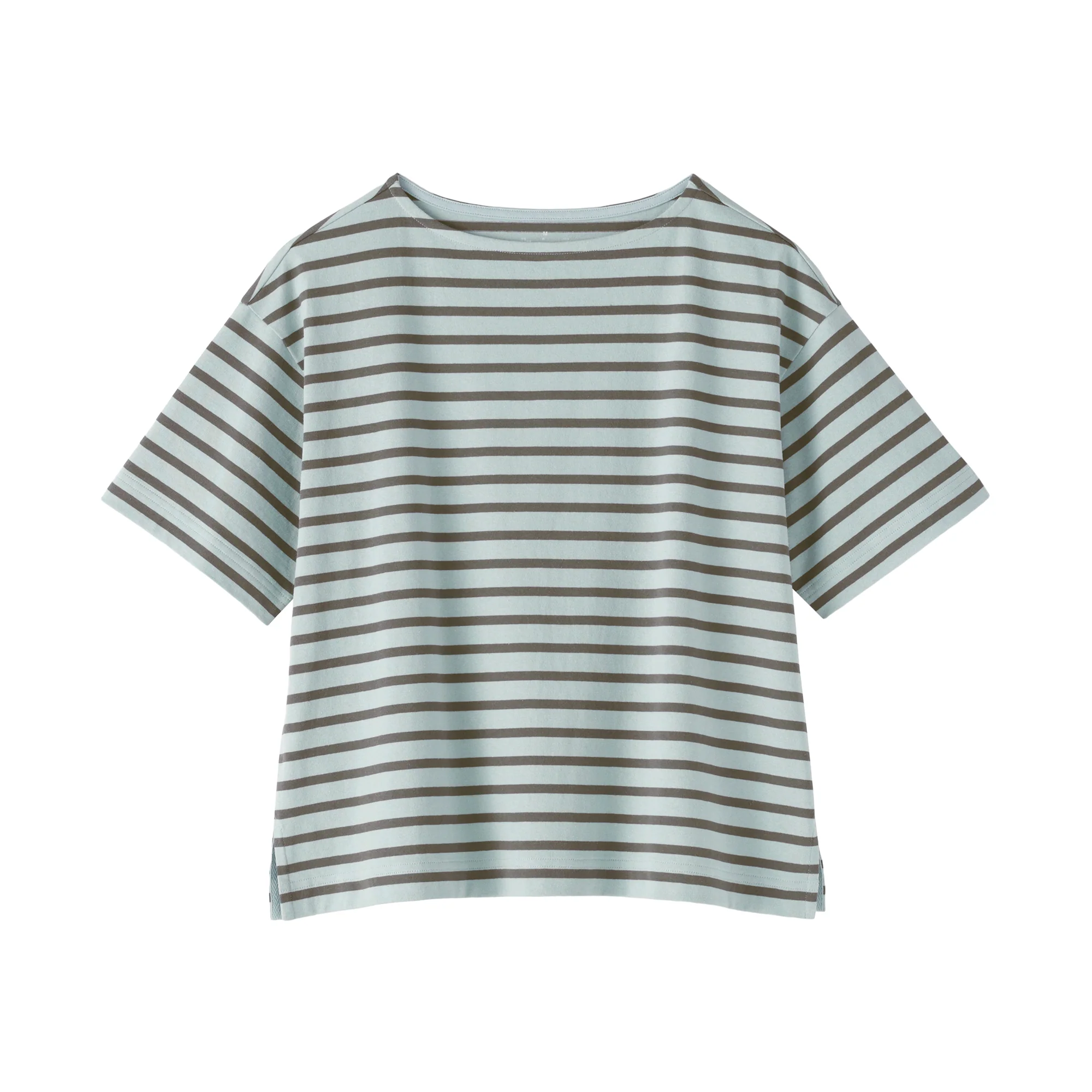 Jersey Boatneck T-Shirt - Image 34